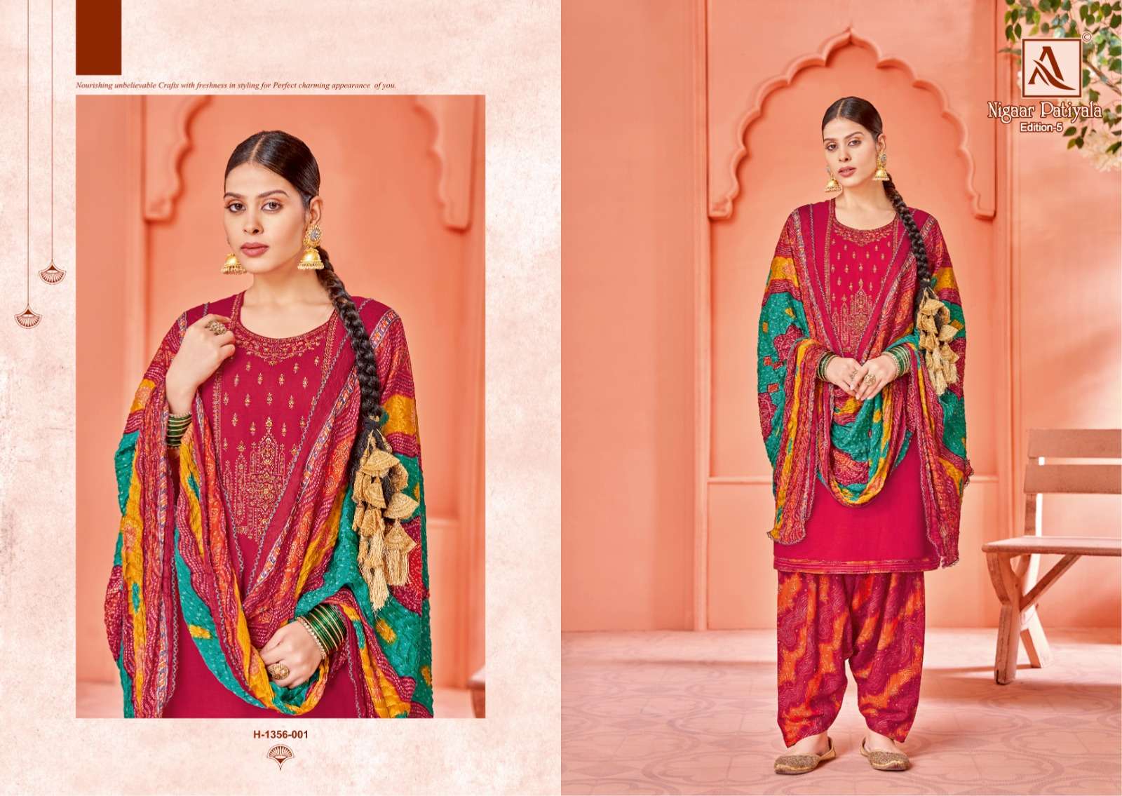 ALOK SUITS NIGAAR PATIYALA EDITION VOL 5 