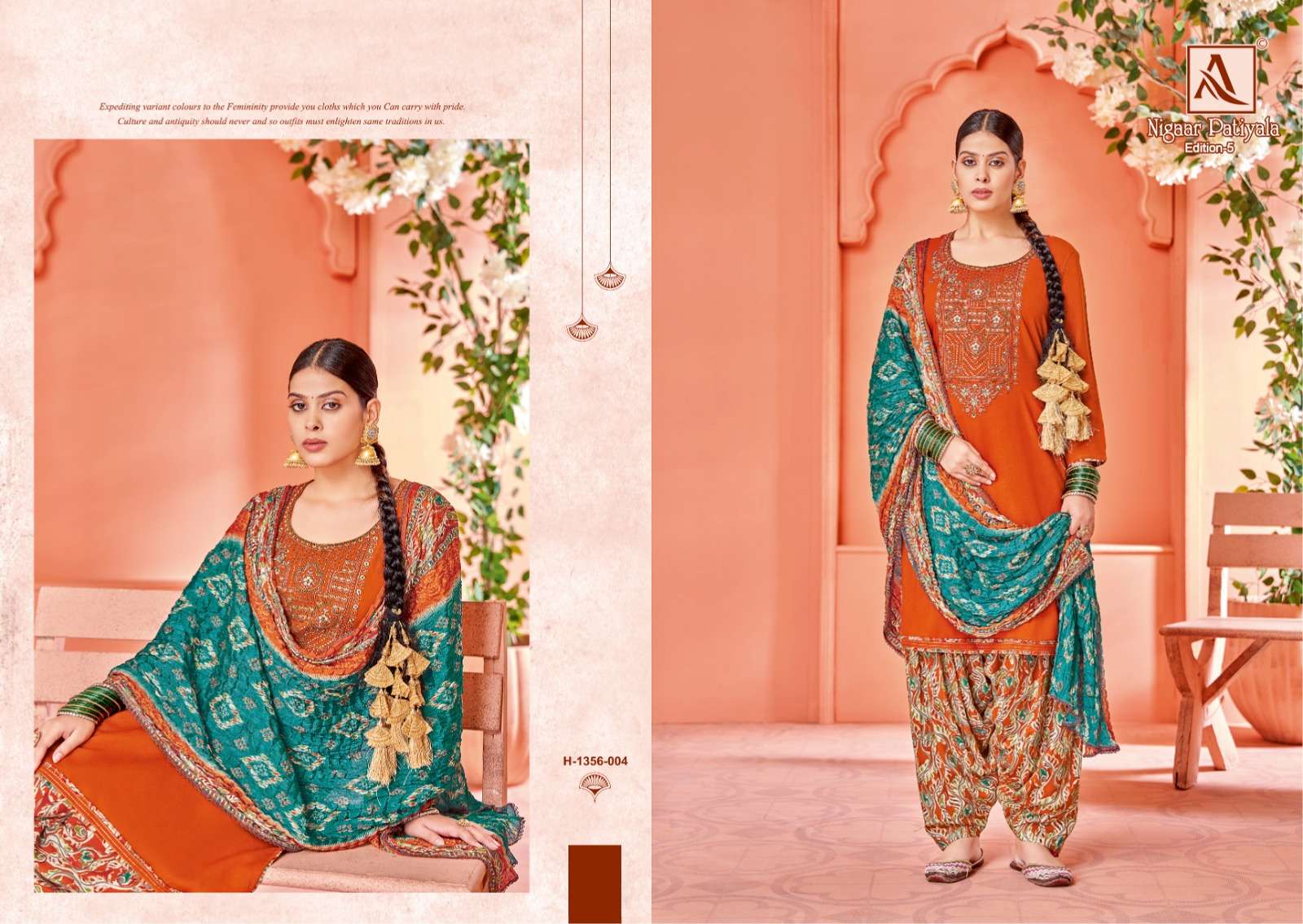 ALOK SUITS NIGAAR PATIYALA EDITION VOL 5 