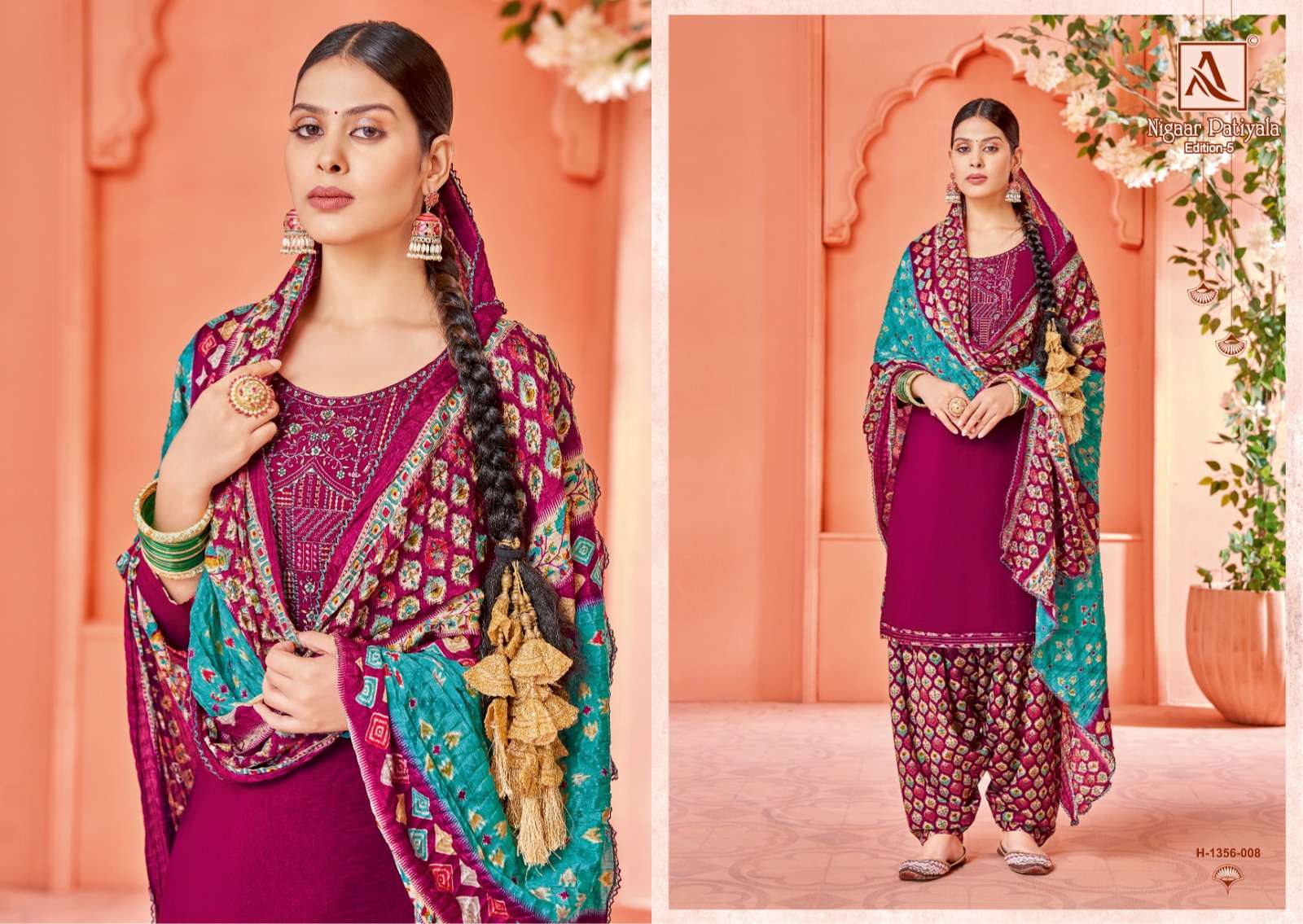 ALOK SUITS NIGAAR PATIYALA EDITION VOL 5 