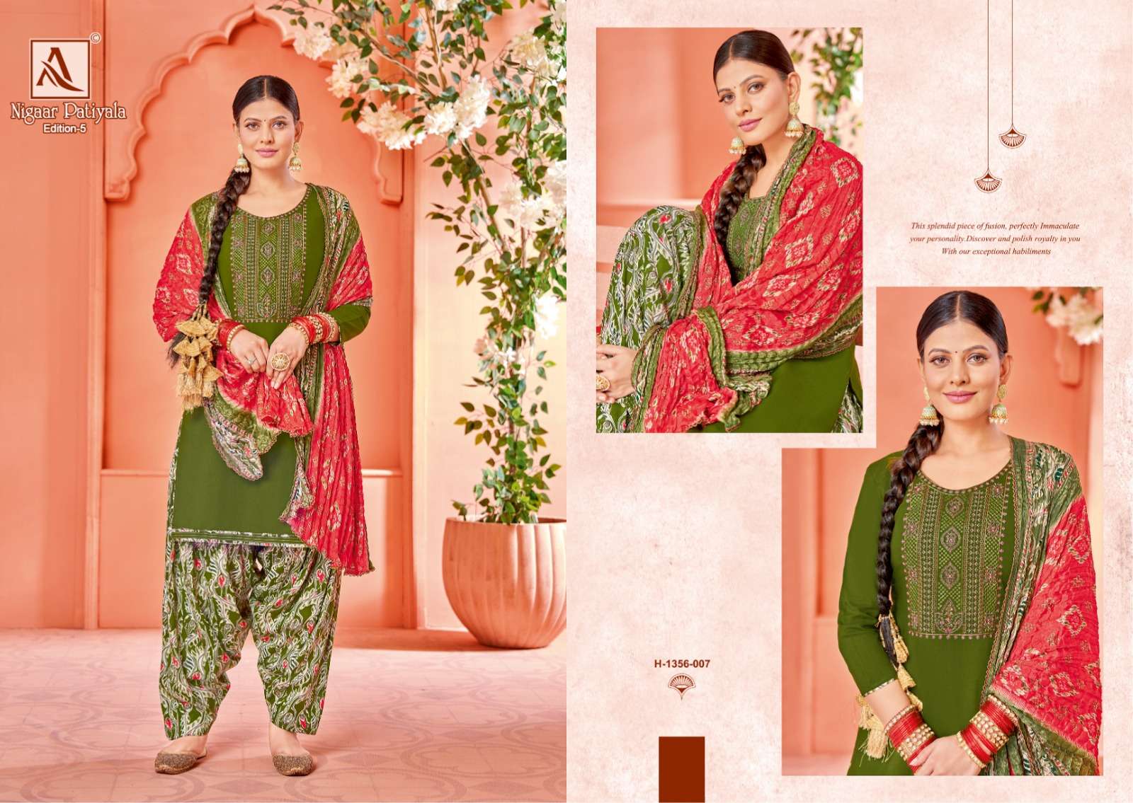 ALOK SUITS NIGAAR PATIYALA EDITION VOL 5 