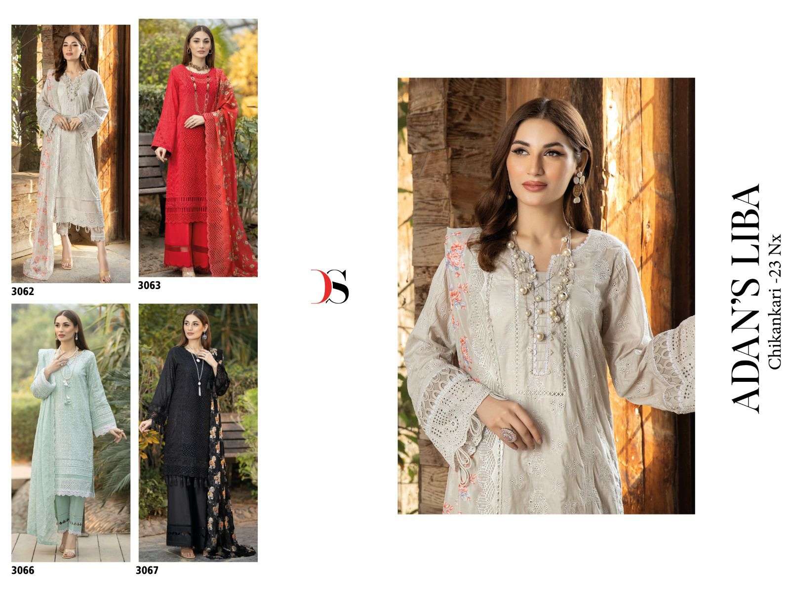 DEEPSY SUITS ADANS LIBAS CHIKANKARI 23 NX READY MADE COLLECTION
