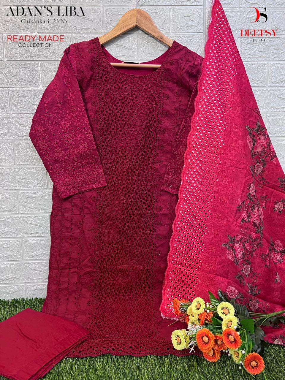 DEEPSY SUITS ADANS LIBAS CHIKANKARI 23 NX READY MADE COLLECTION