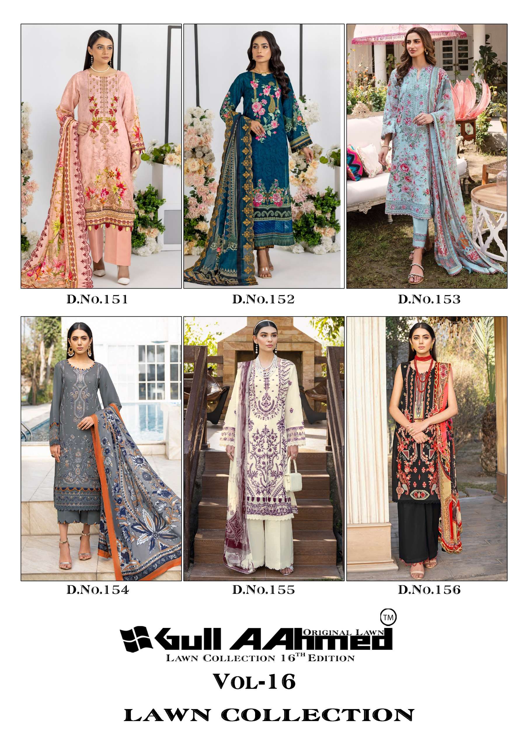 GULL AAHMED LAWN COLLECTION VOL 16