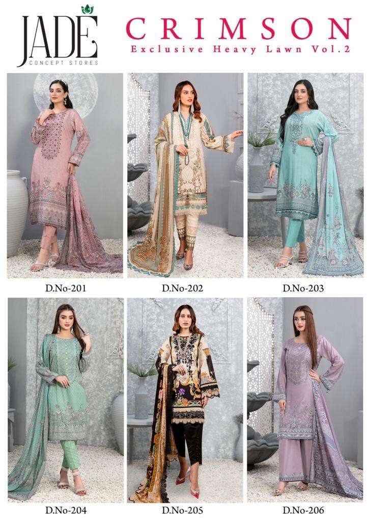 JADE CRIMSON EXCLUSIVE HEAVY LAWN COLLECTION VOL 2