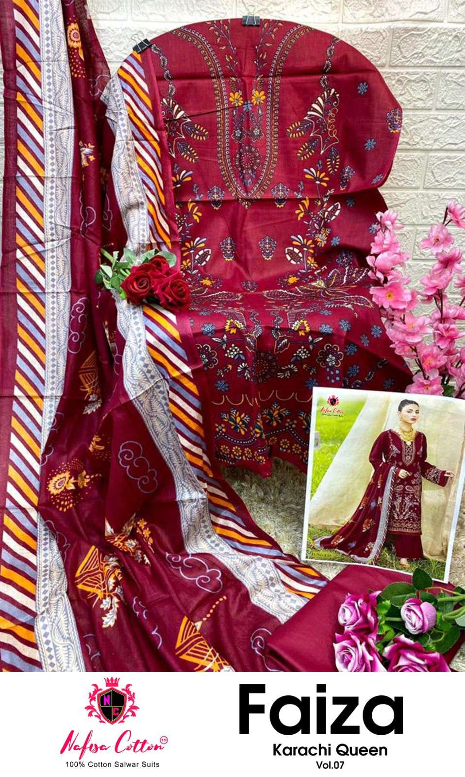 NAFISA COTTON FAIZA KARACHI QUEEN VOL 07 