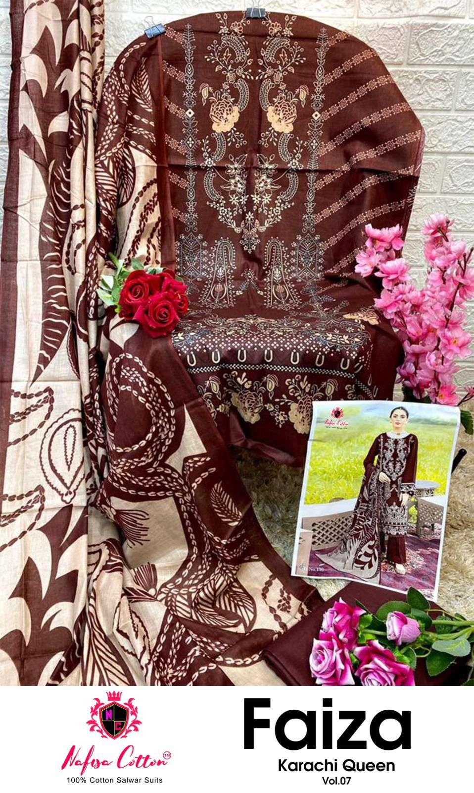 NAFISA COTTON FAIZA KARACHI QUEEN VOL 07 