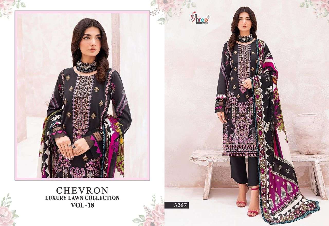 SHREE FABS CHEVRON LUXURY LAWN COLLECTION VOL 18