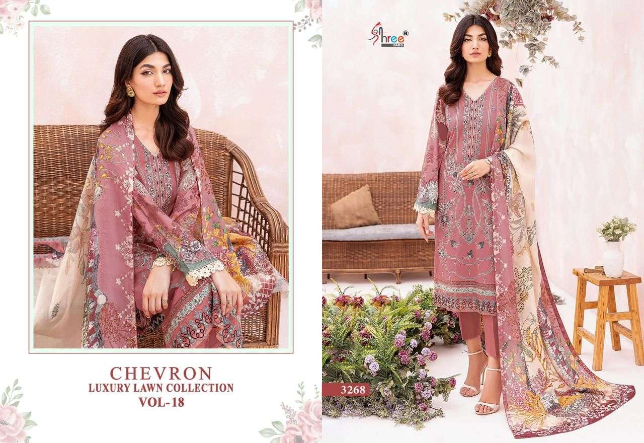 SHREE FABS CHEVRON LUXURY LAWN COLLECTION VOL 18