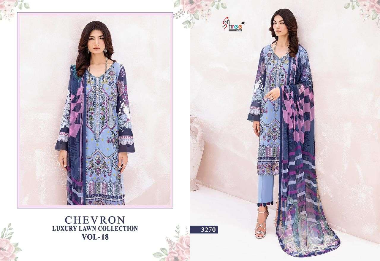 SHREE FABS CHEVRON LUXURY LAWN COLLECTION VOL 18