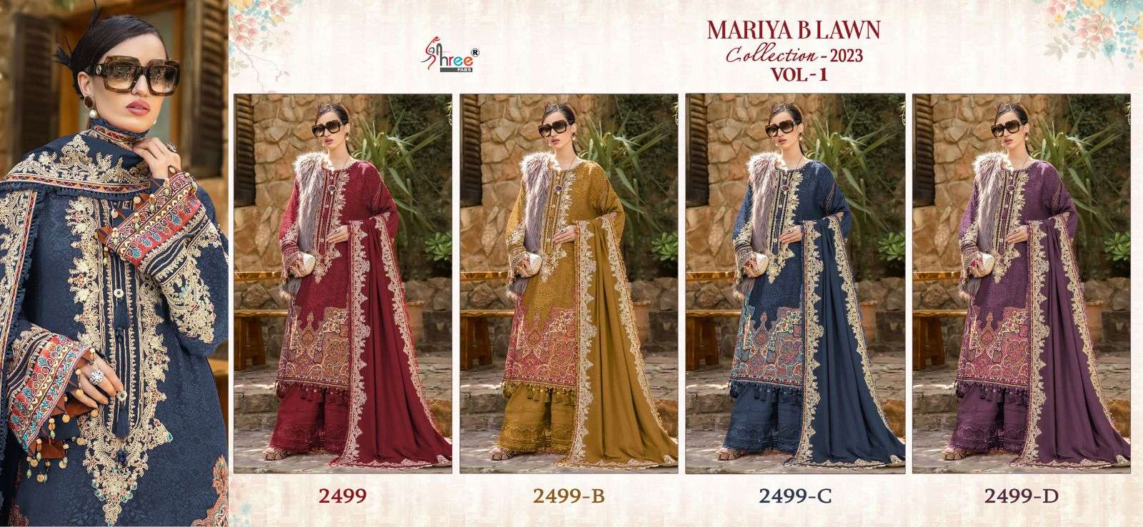 SHREE FABS MARIYA B LAWN COLLECTION 23 VOL 1