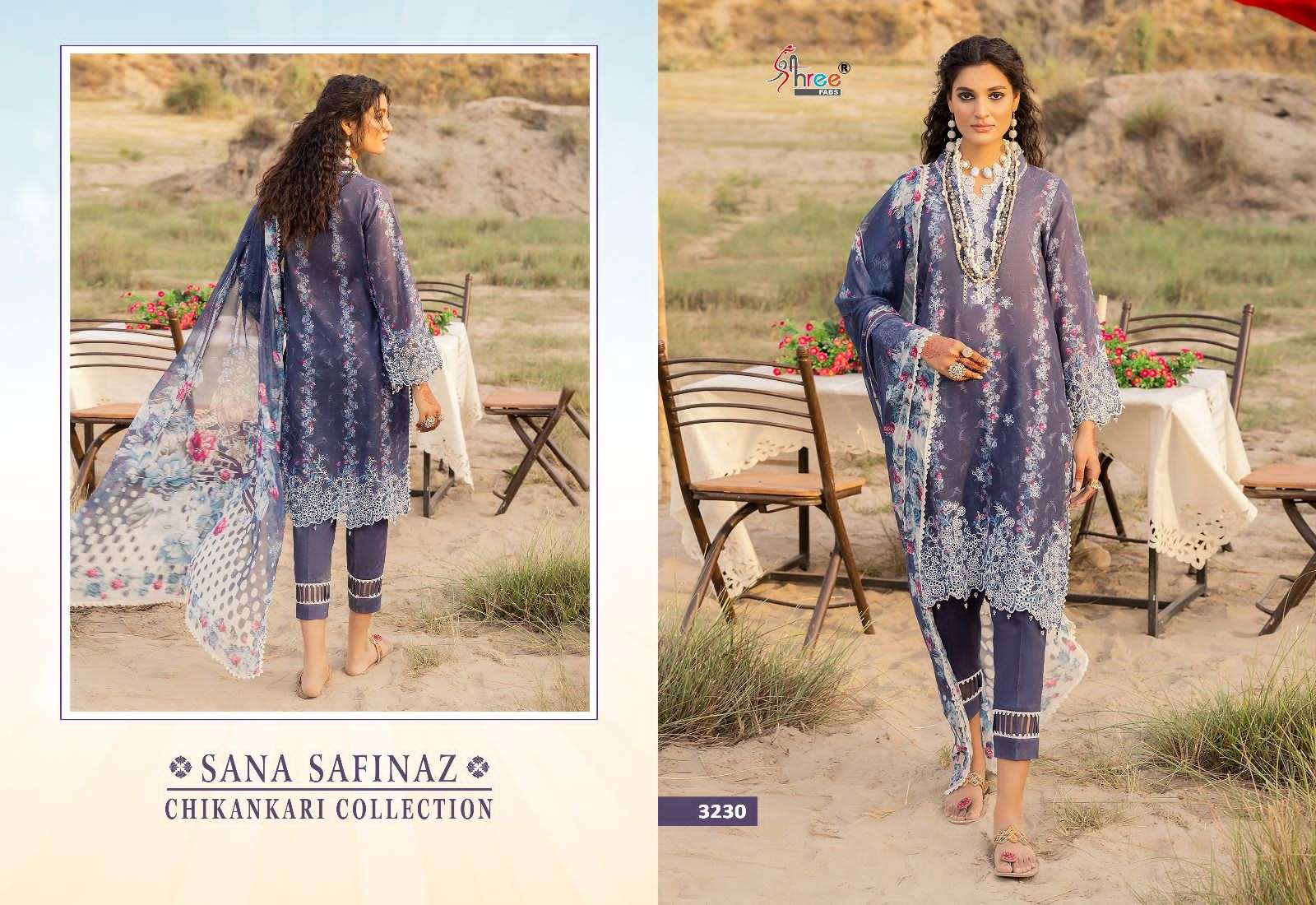 SHREE FABS SANA SAFINAZ CHIKANKRI COLLECTION 
