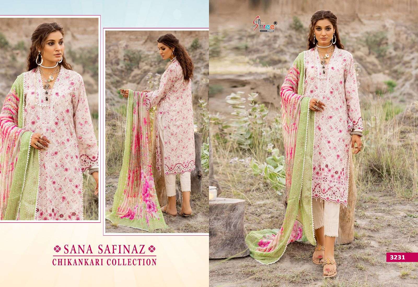 SHREE FABS SANA SAFINAZ CHIKANKRI COLLECTION 