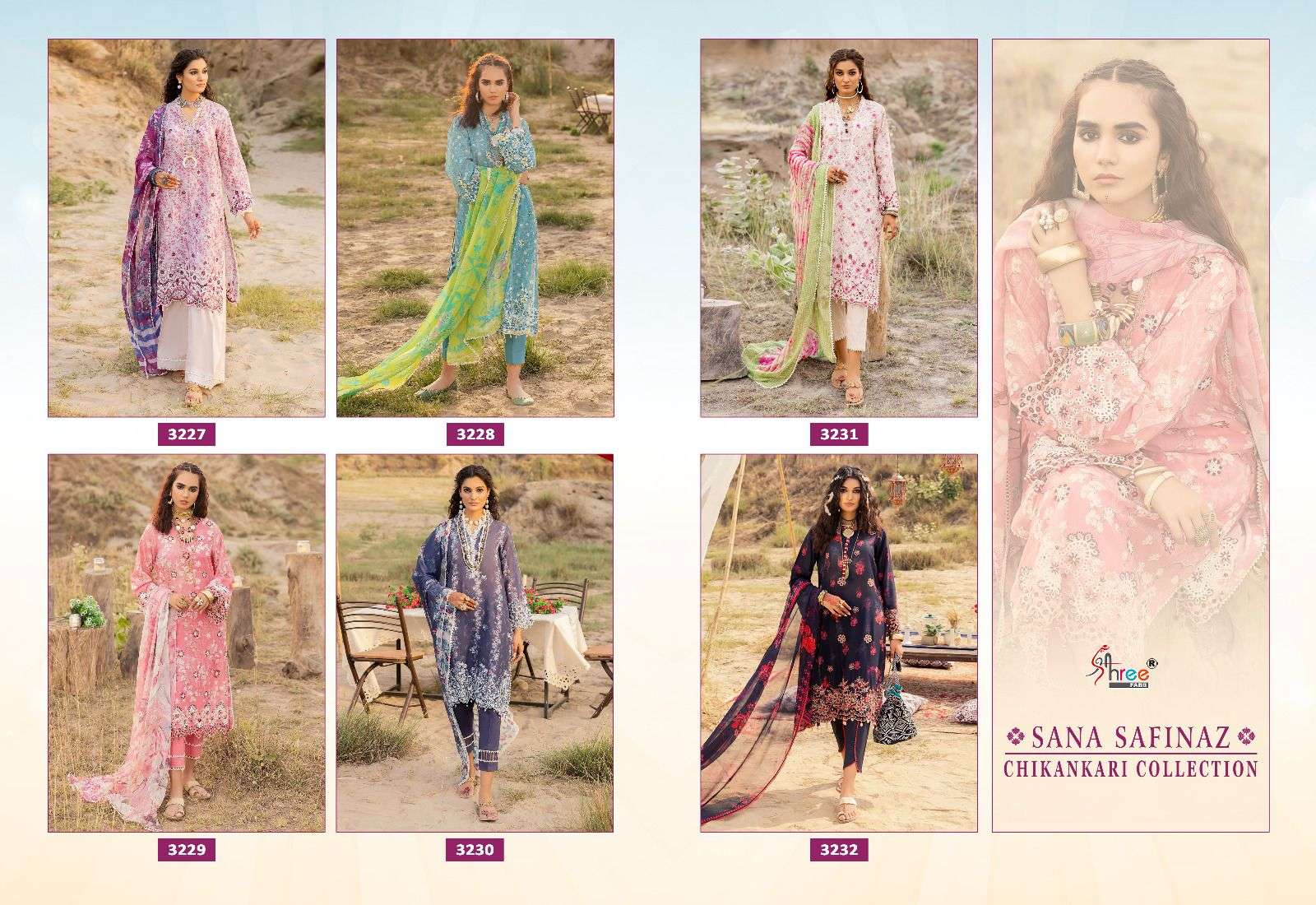 SHREE FABS SANA SAFINAZ CHIKANKRI COLLECTION 