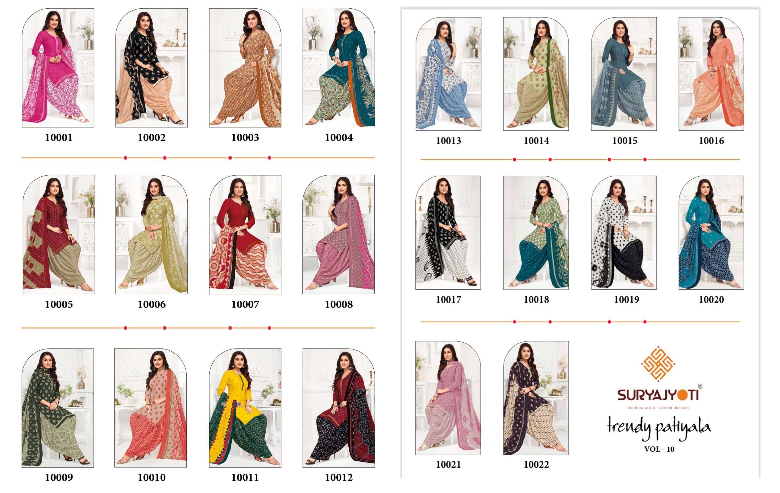 SURYAJYOTI TRENDY PATIYALA VOL 10