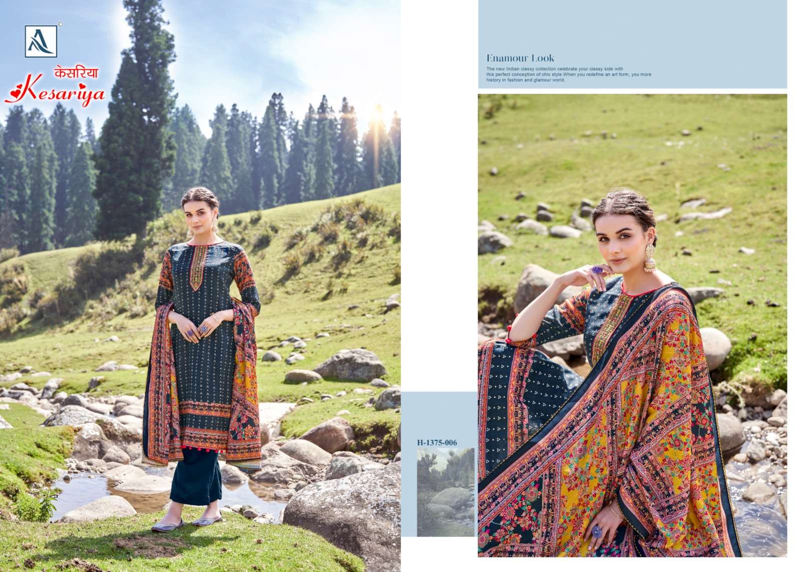 ALOK SUITS  KESARIYA 