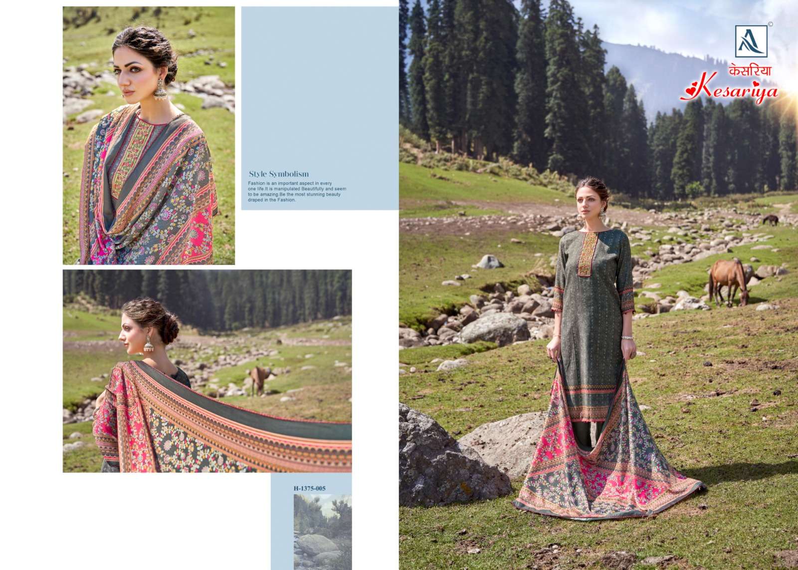 ALOK SUITS  KESARIYA 