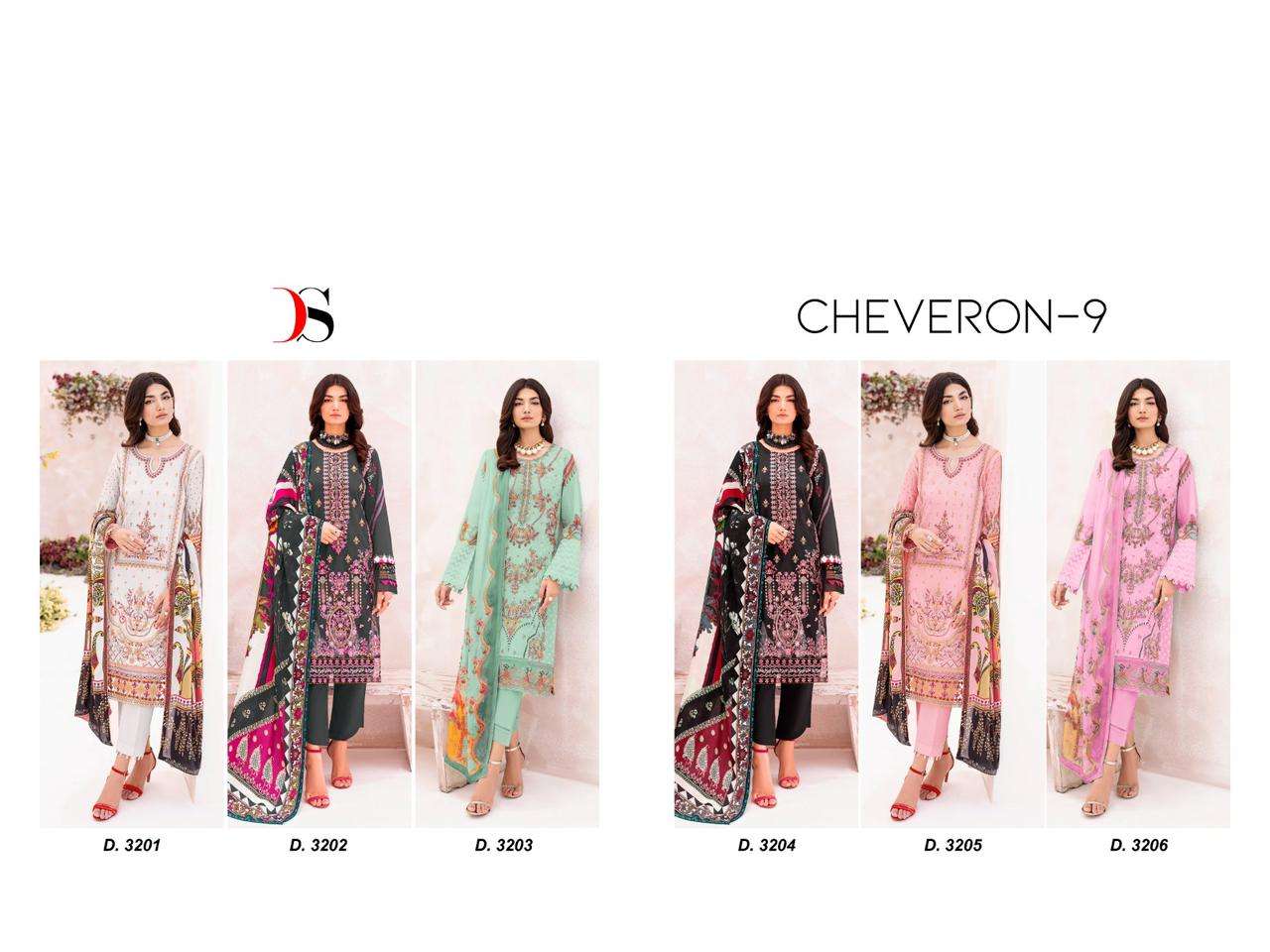 DEEPSY SUITS CHEVERON LAWN VOL 9 