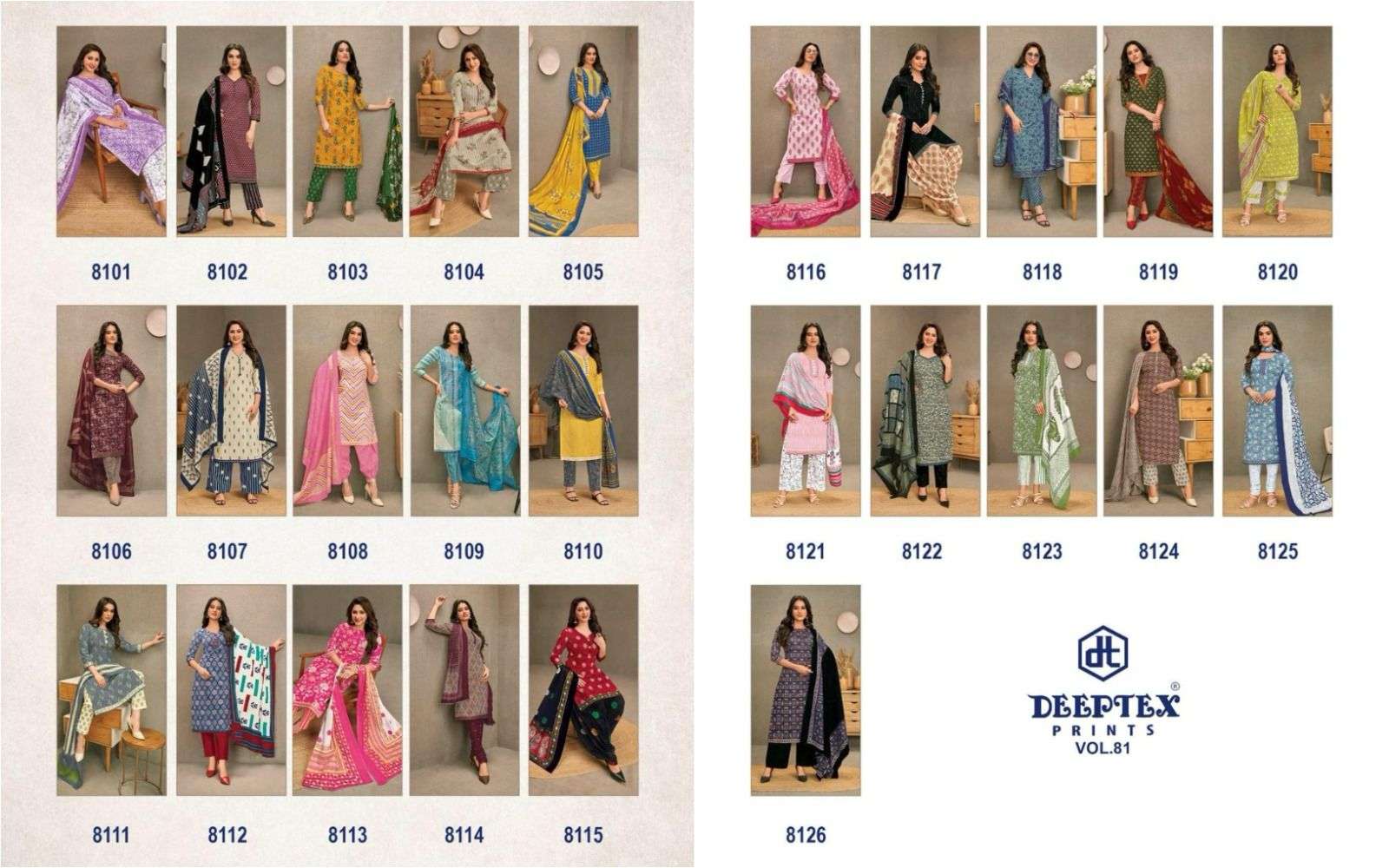 DEEPTEX PRINTS MISS INDIA VOL 81