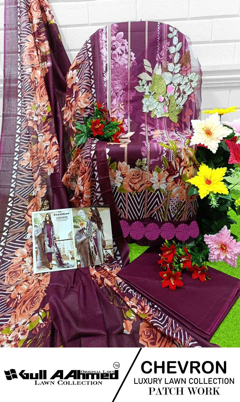 GULL AAHMED CHEVRON LUXURY LAWN COLLECTION