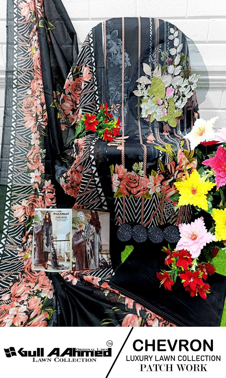 GULL AAHMED CHEVRON LUXURY LAWN COLLECTION