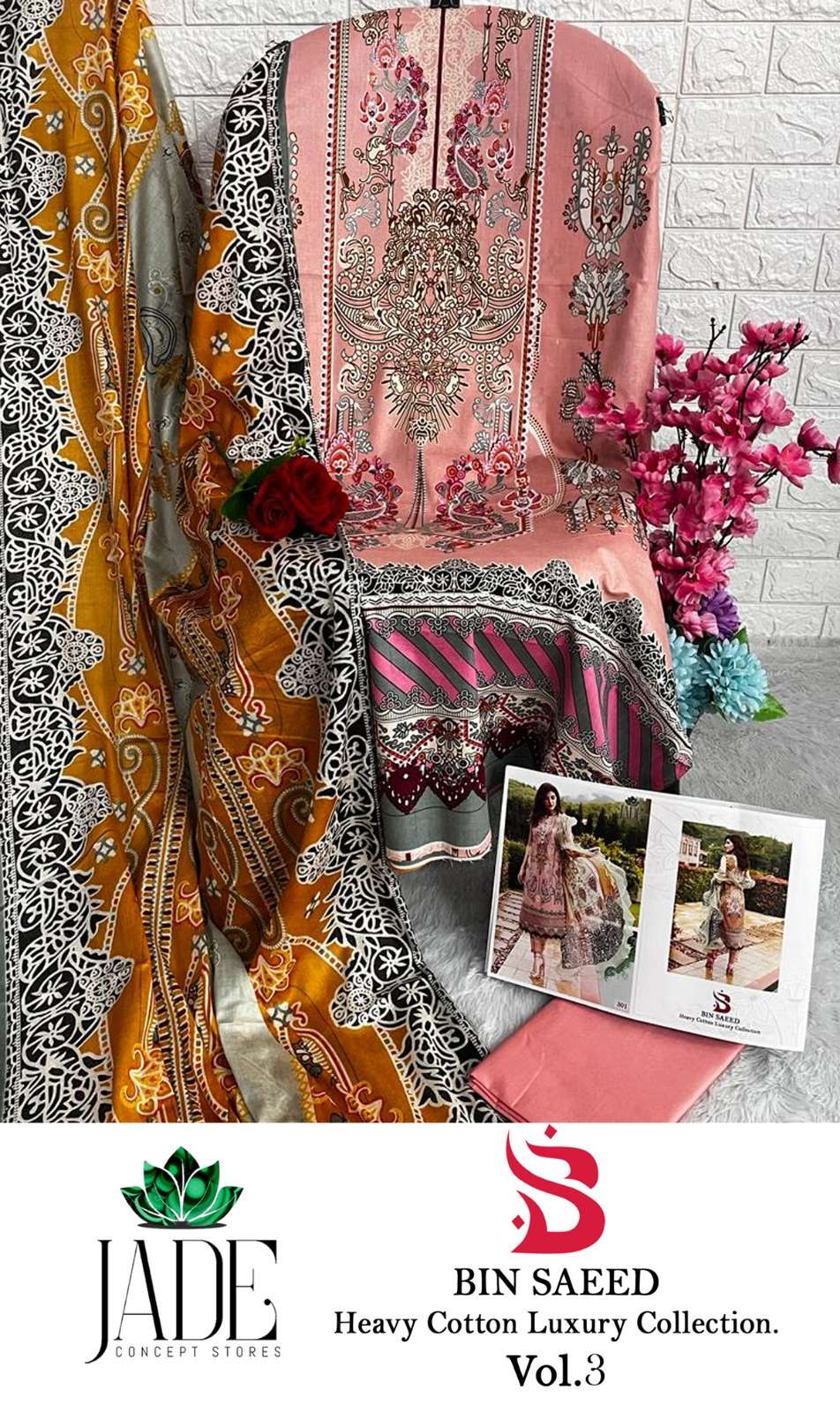 JADE BIN SAEED HEAVY COTTON LUXURY COLLECTION VOL 3