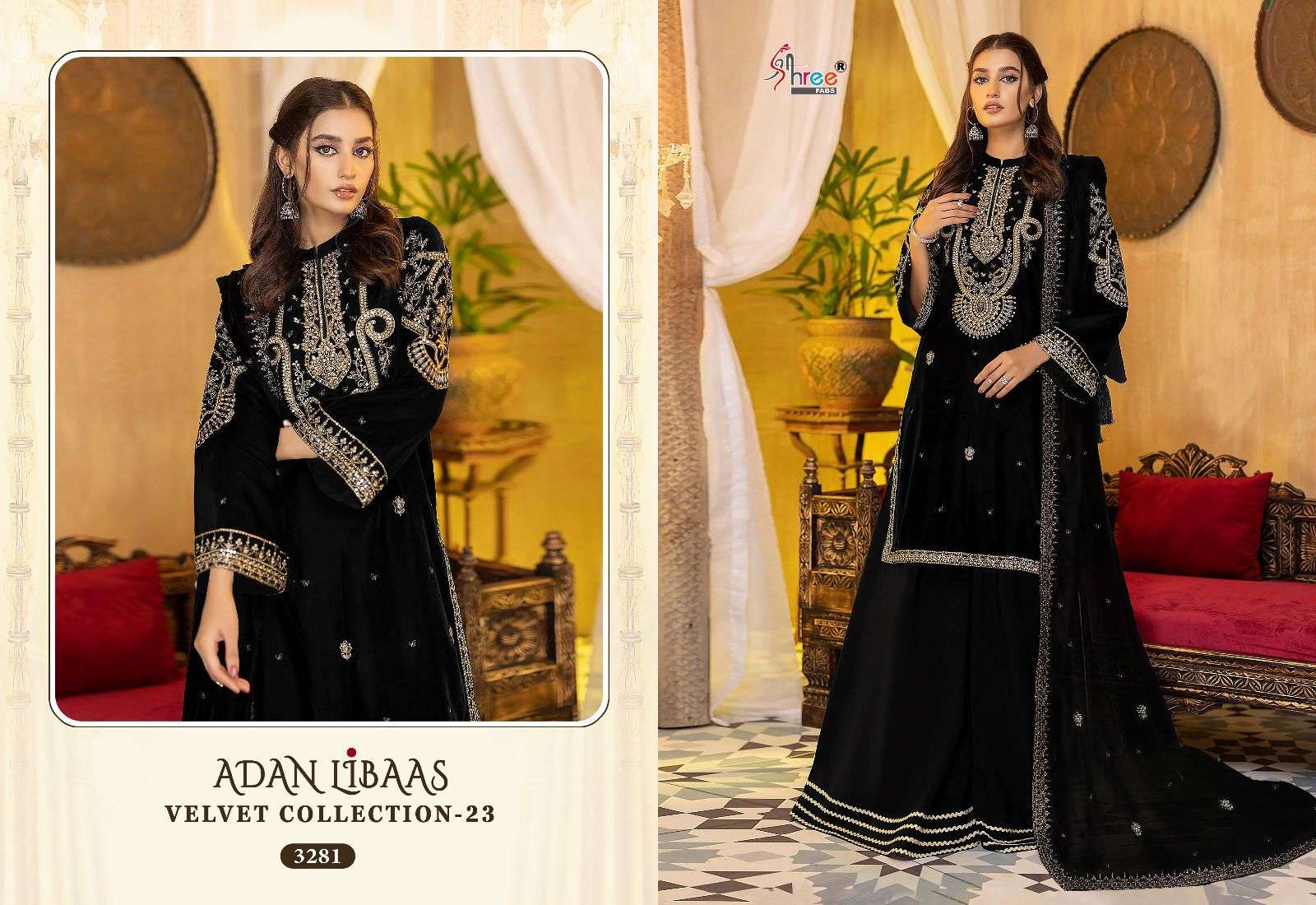 SHREE FABS ADAN LIBAAS VELVET COLLECTION 23