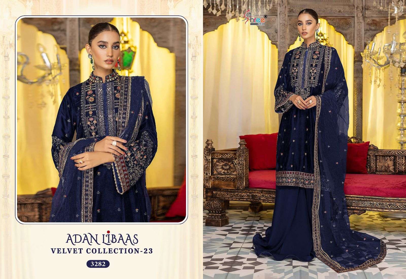 SHREE FABS ADAN LIBAAS VELVET COLLECTION 23