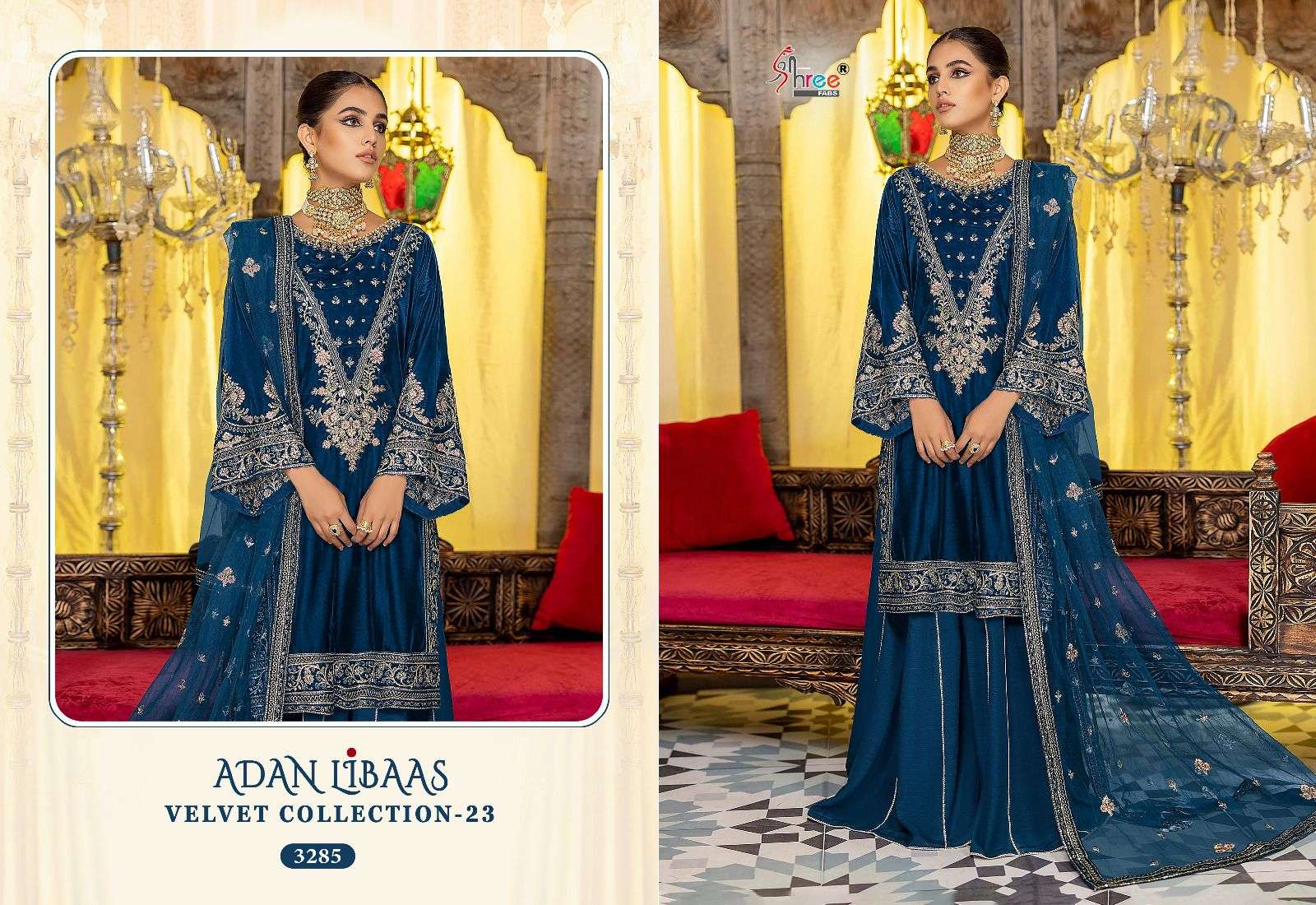 SHREE FABS ADAN LIBAAS VELVET COLLECTION 23