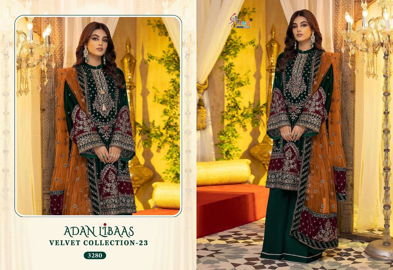 SHREE FABS ADAN LIBAAS VELVET COLLECTION 23