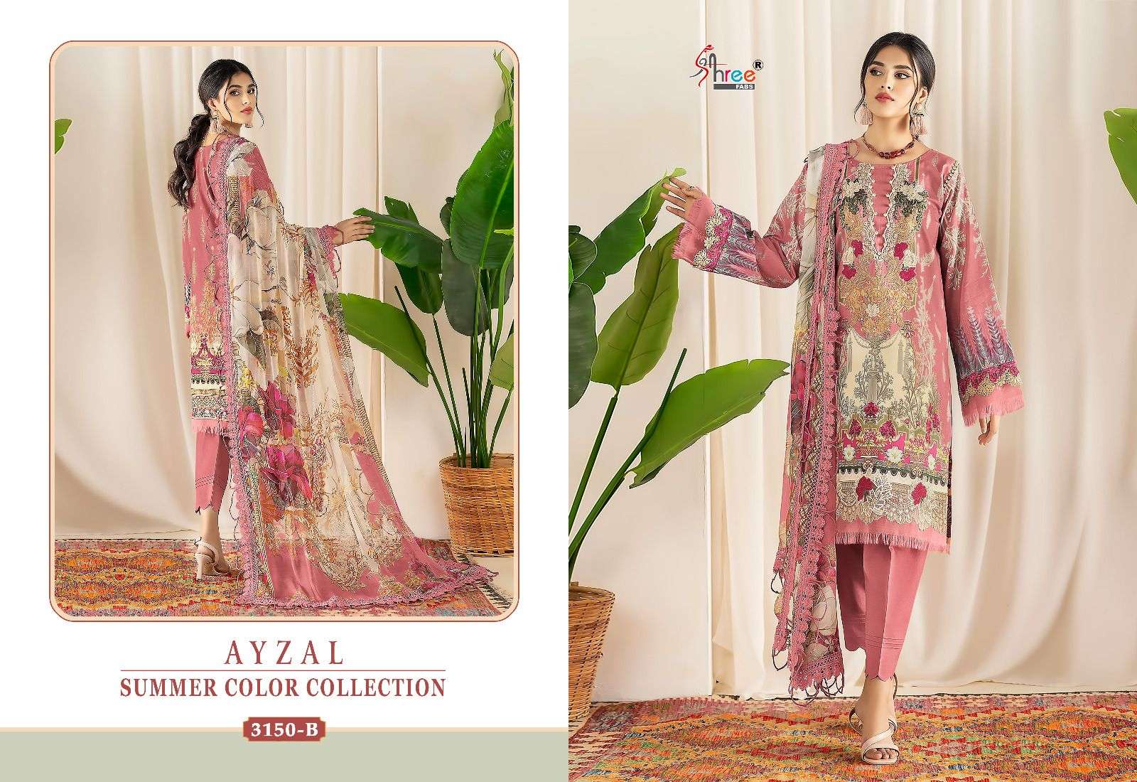 SHREE FABS AYZAL SUMMER COLLECTION D NO 3150