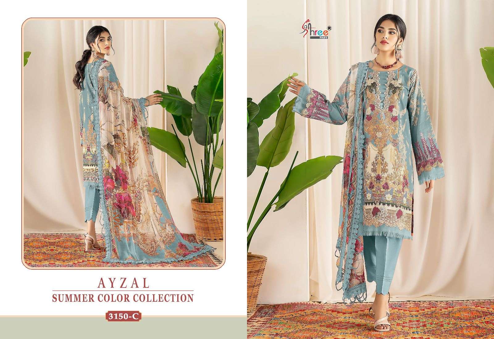SHREE FABS AYZAL SUMMER COLLECTION D NO 3150