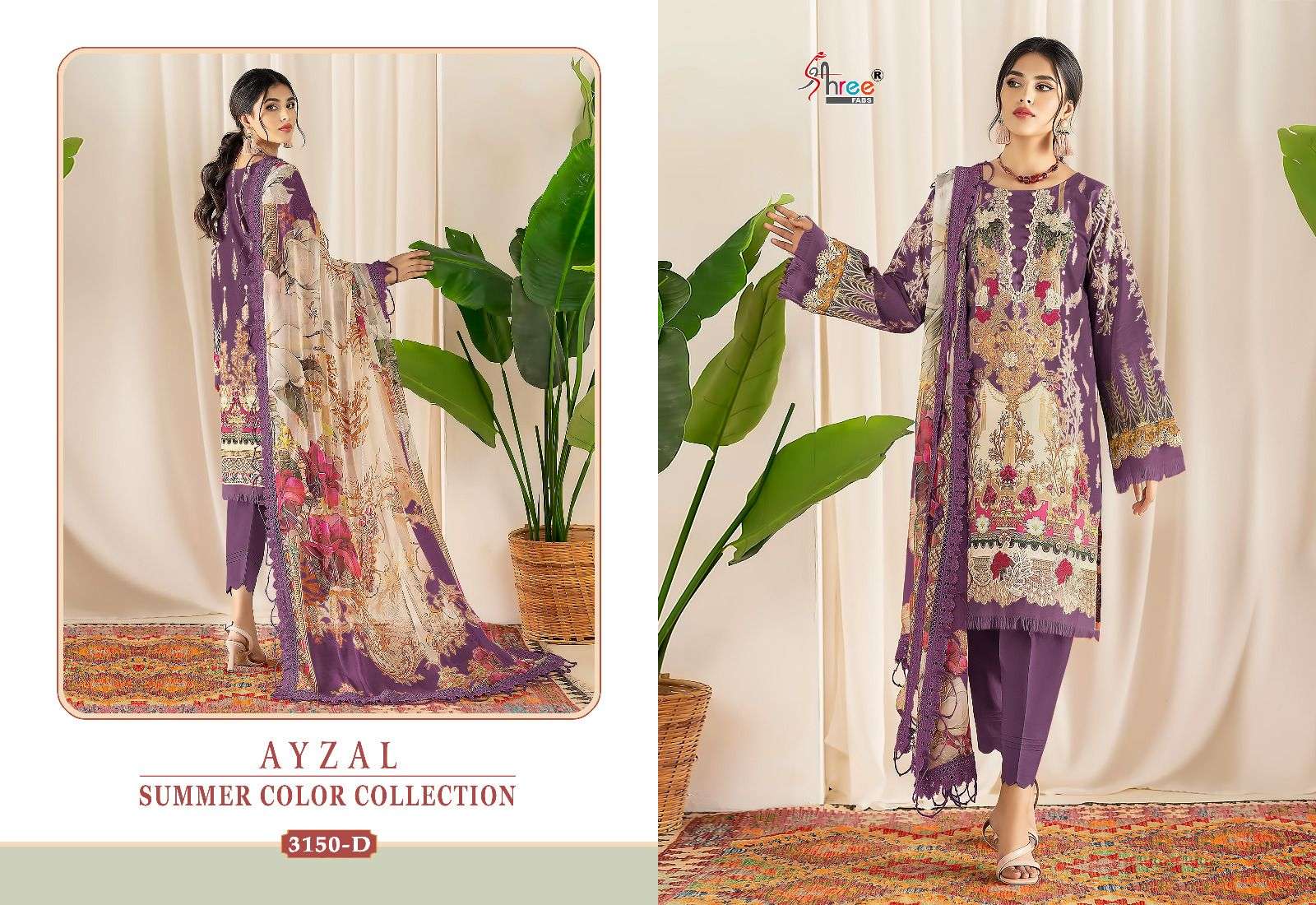 SHREE FABS AYZAL SUMMER COLLECTION D NO 3150