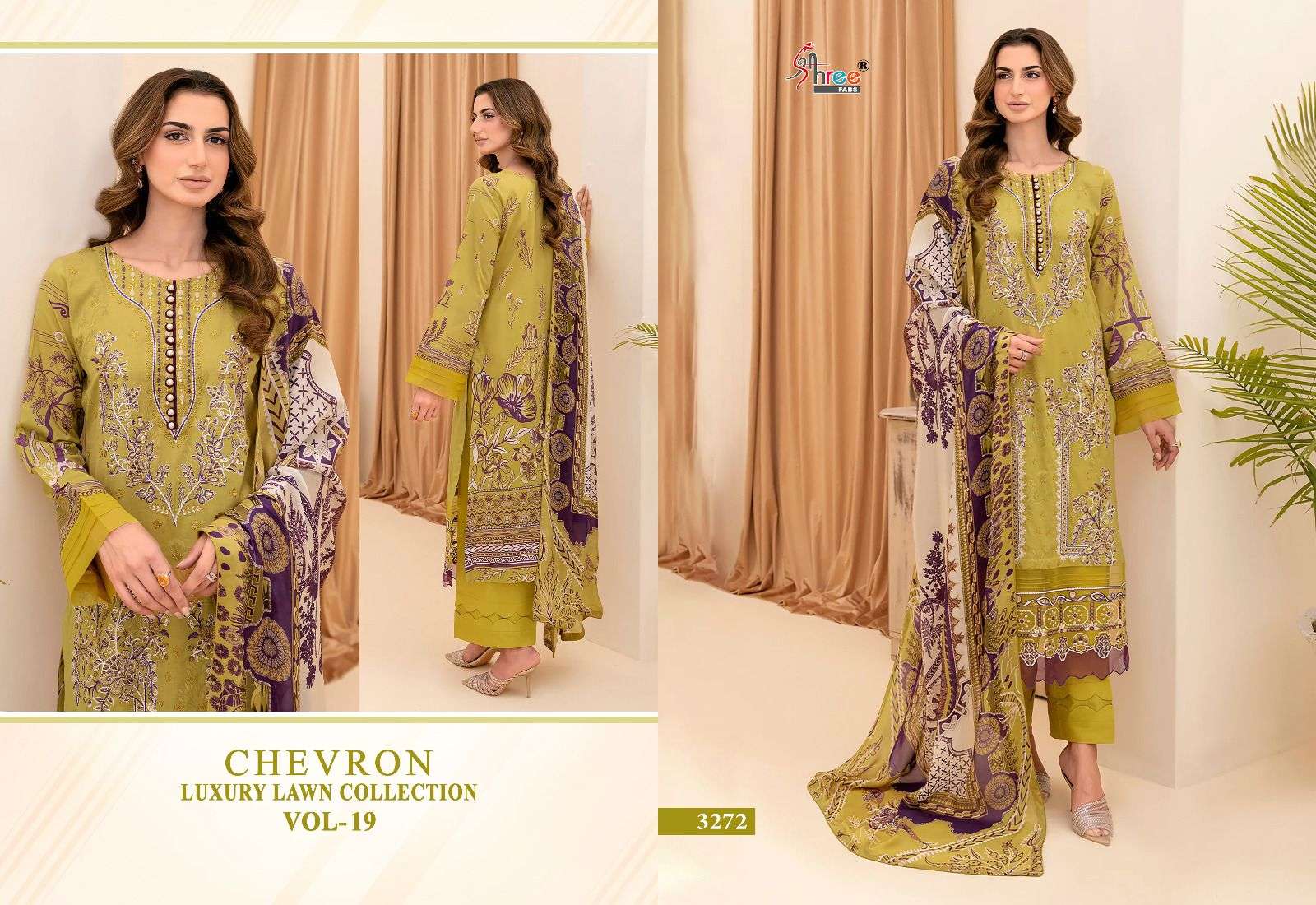 SHREE FABS CHEVRON LUXURY LAWN COLLECTION VOL 19 