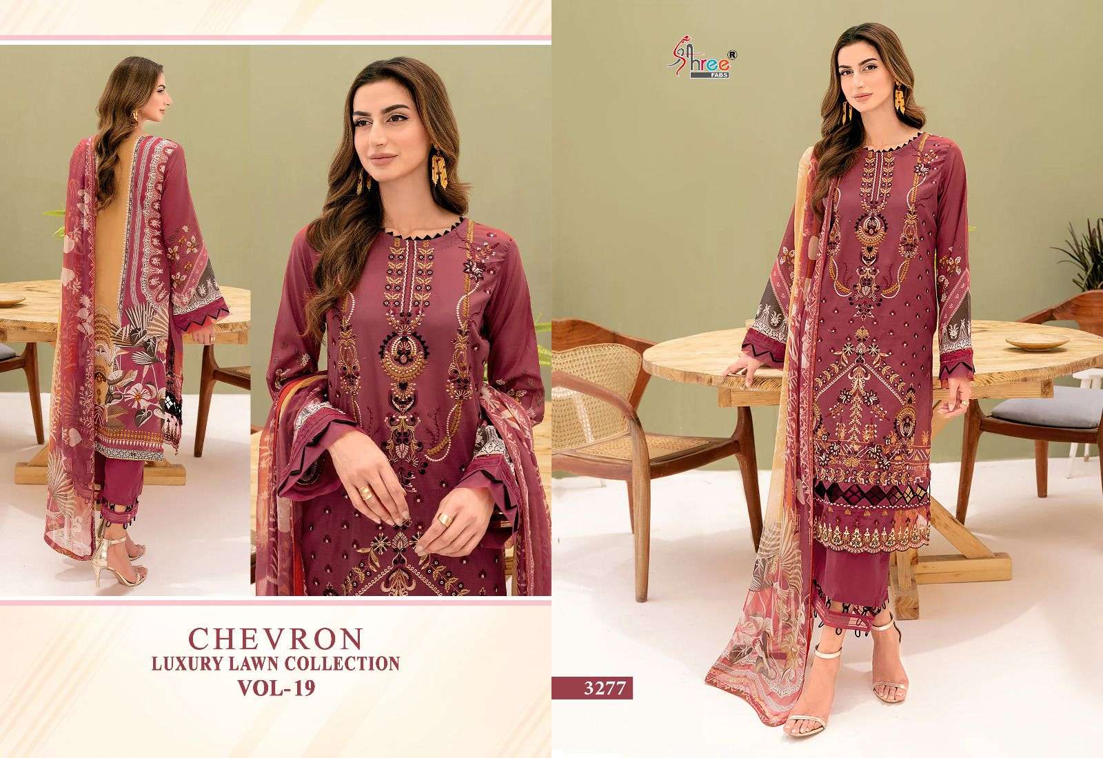 SHREE FABS CHEVRON LUXURY LAWN COLLECTION VOL 19 