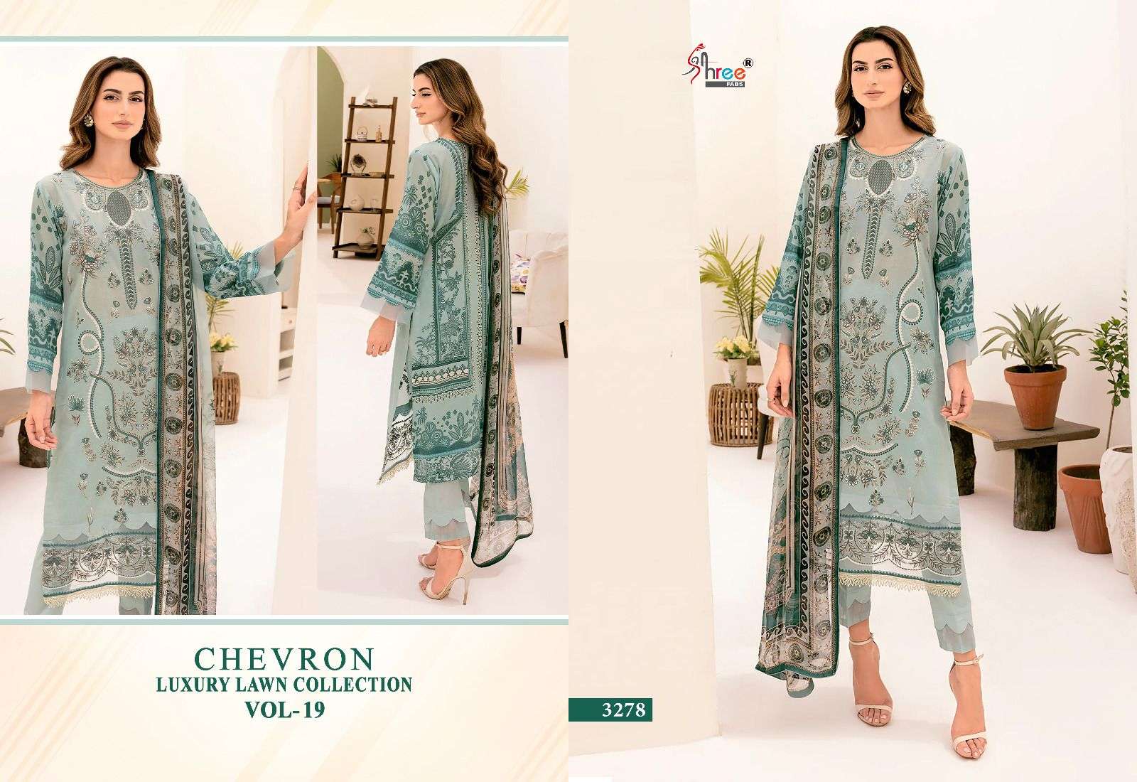 SHREE FABS CHEVRON LUXURY LAWN COLLECTION VOL 19 