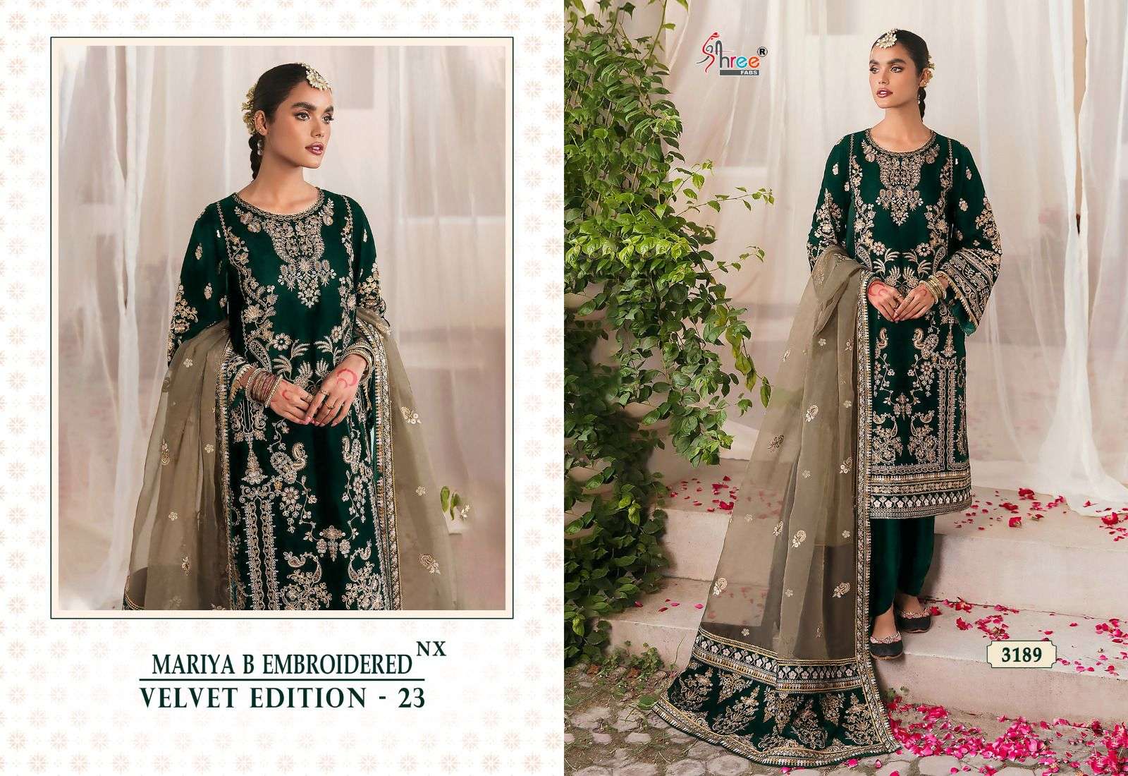 SHREE FABS MARIA B VELVET EDITION 23 NX