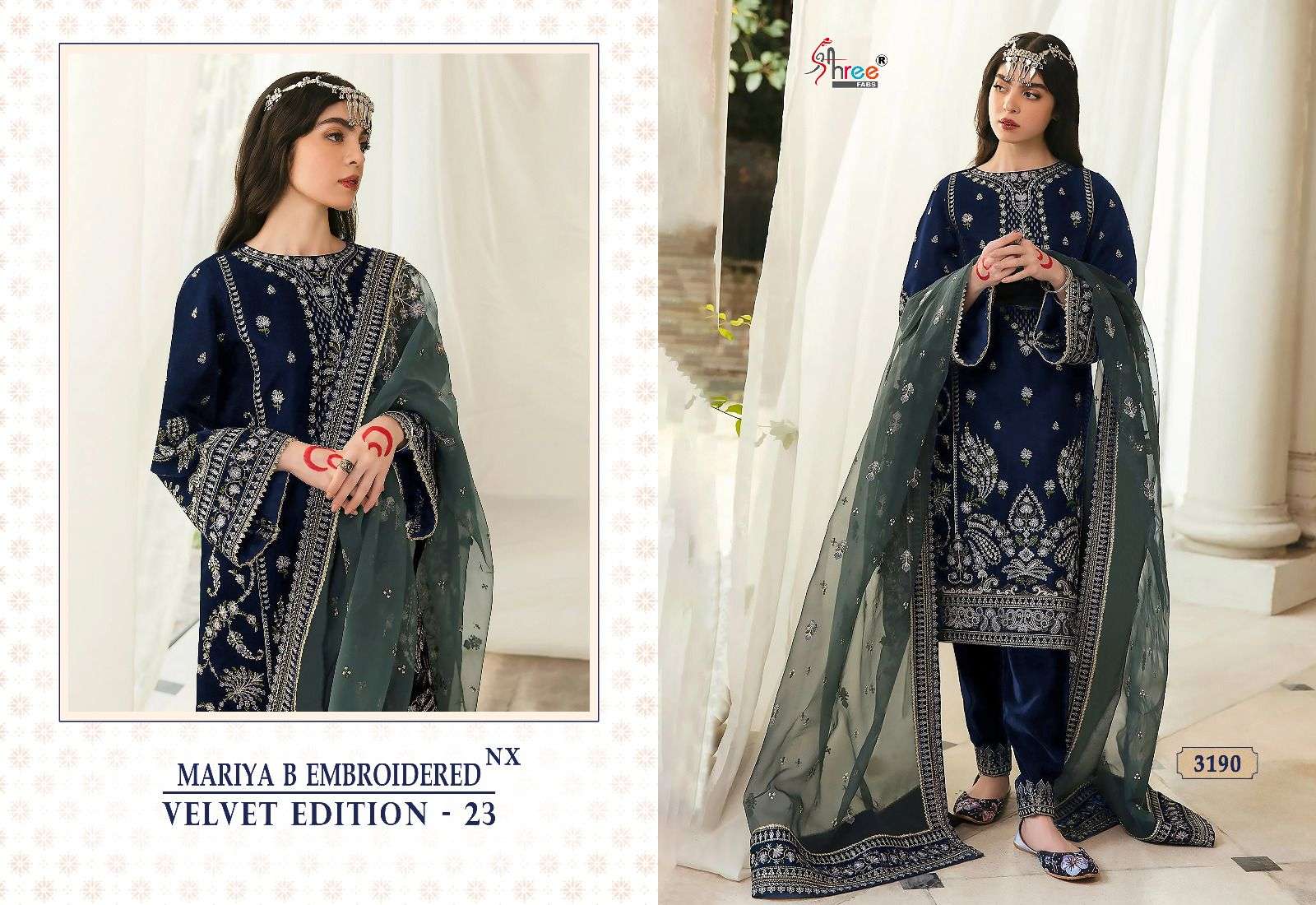 SHREE FABS MARIA B VELVET EDITION 23 NX