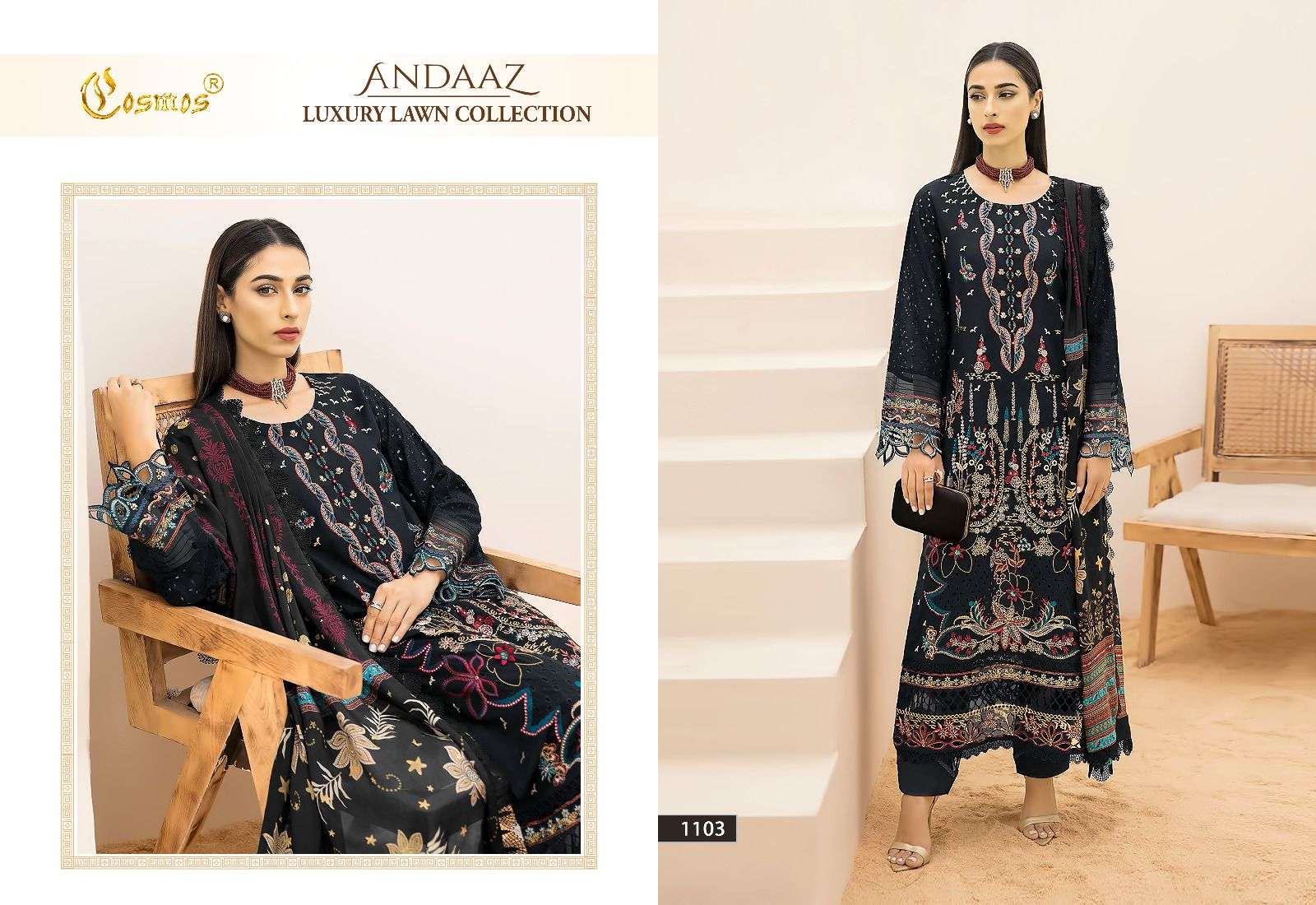 COSMOS FASHION ANDAAZ LUXURY LAWN COLLECTION 
