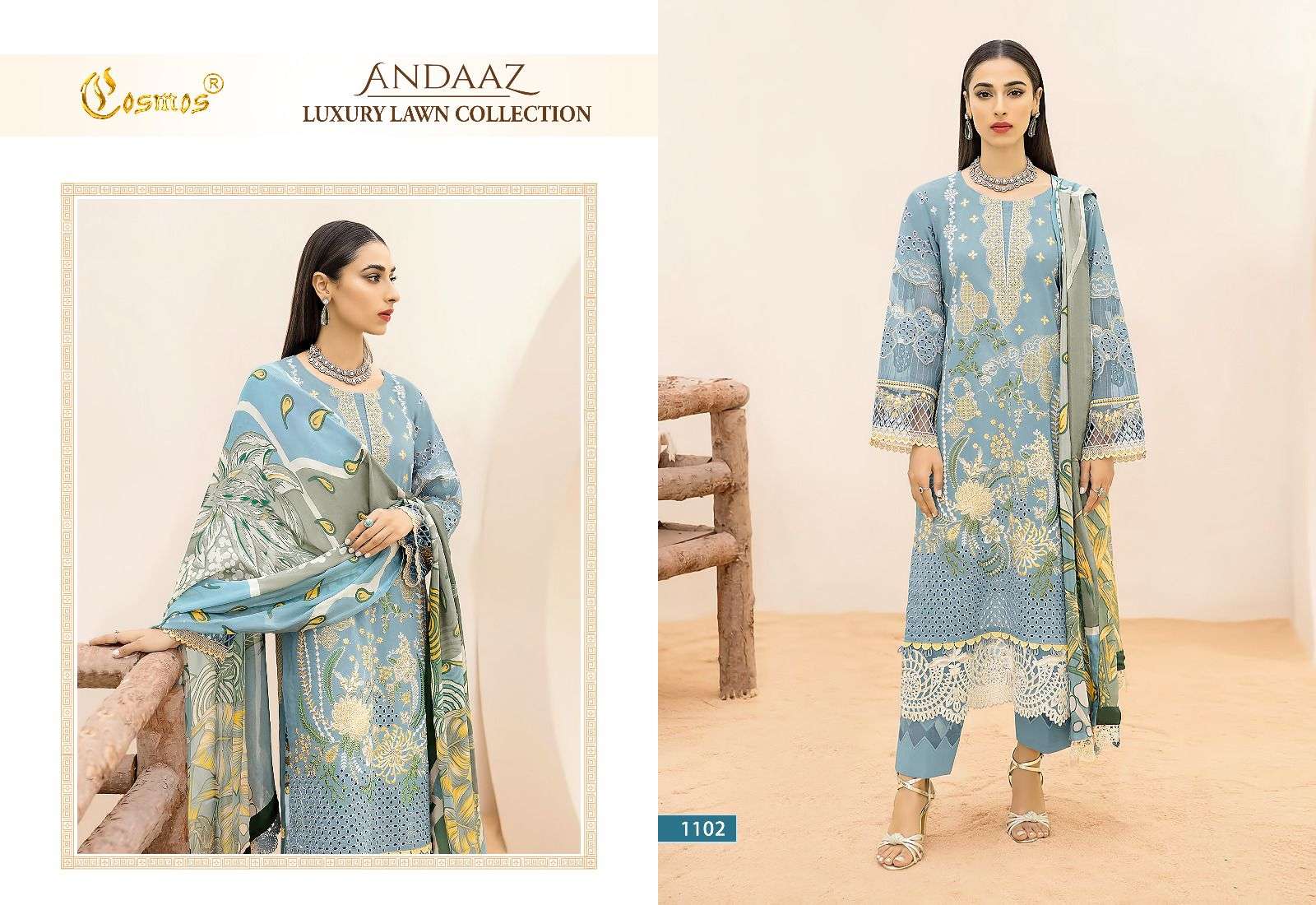 COSMOS FASHION ANDAAZ LUXURY LAWN COLLECTION 