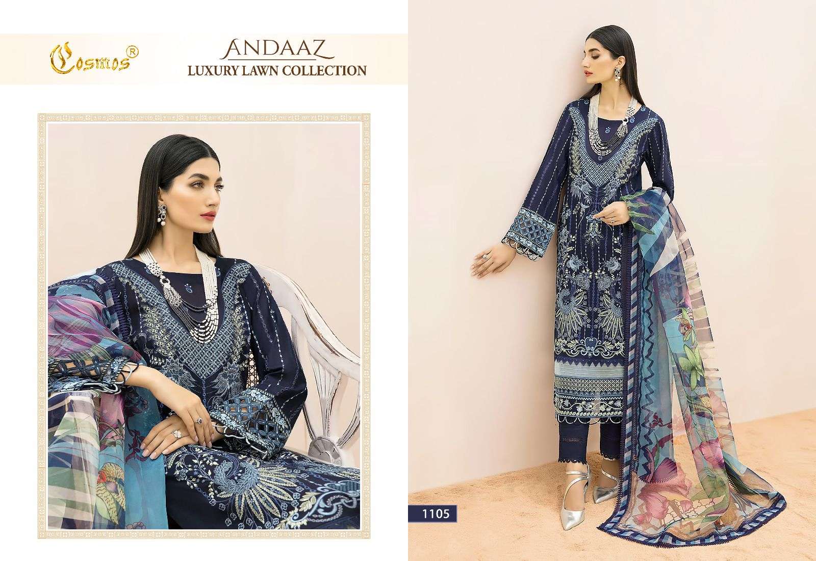 COSMOS FASHION ANDAAZ LUXURY LAWN COLLECTION 