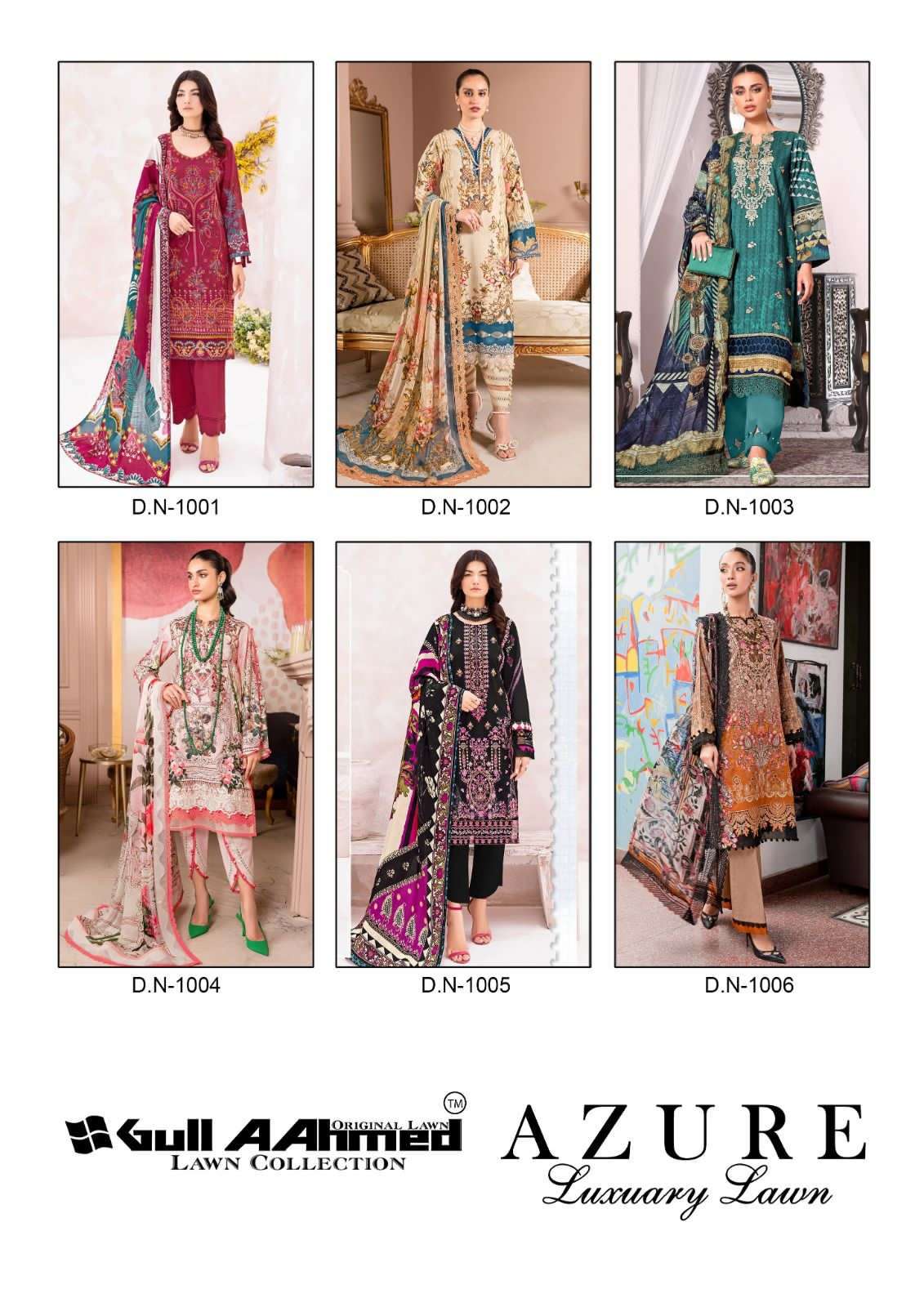 GULL AAHMED AZURE  LUXURY LAWN COLLECTION 