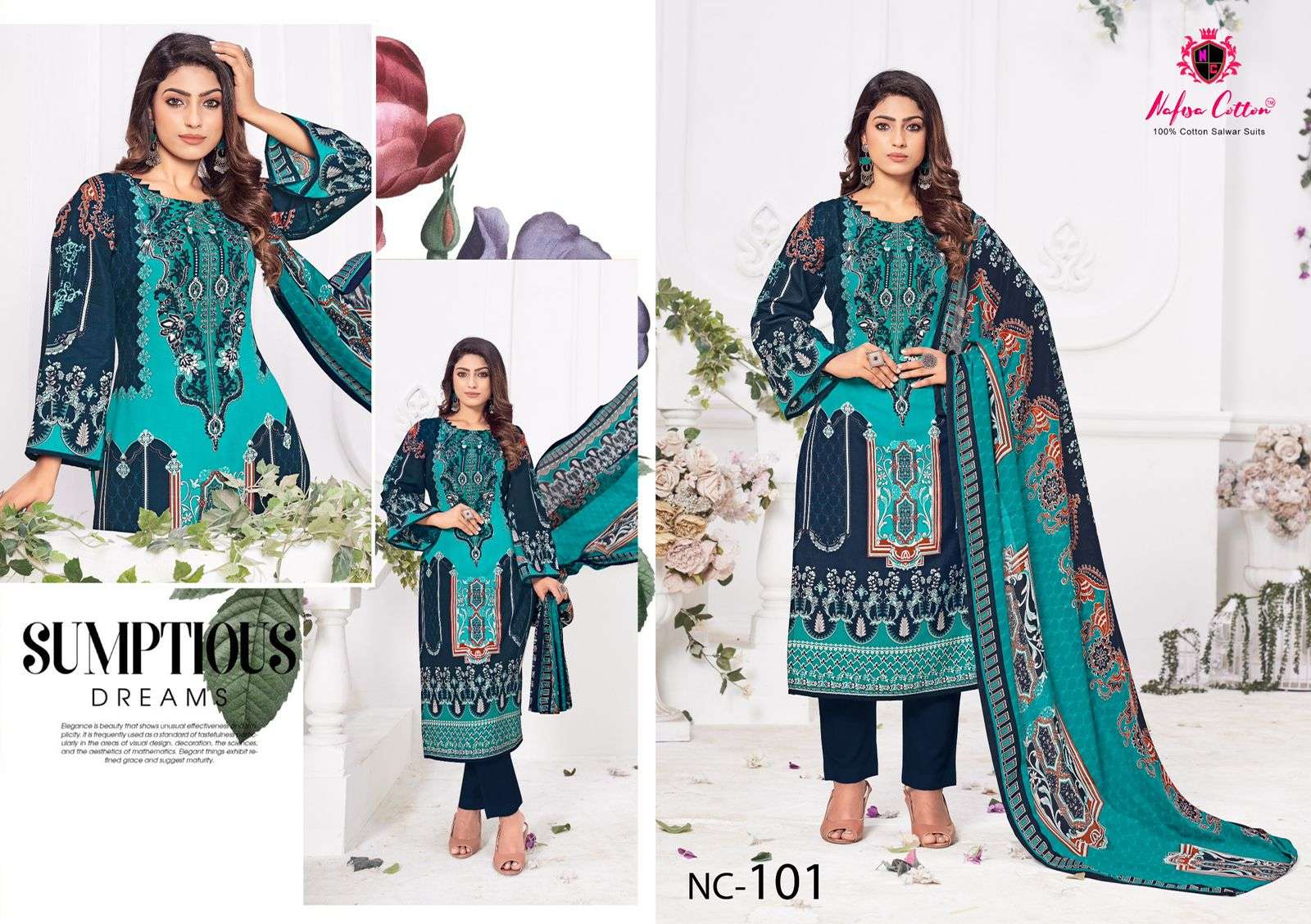 NAFISA COTTON ANDAAZ KARACHI SUITS