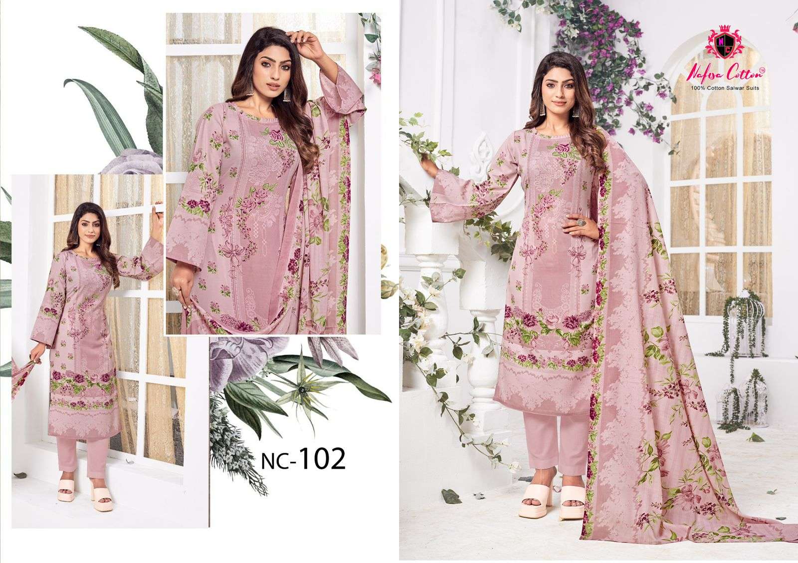 NAFISA COTTON ANDAAZ KARACHI SUITS