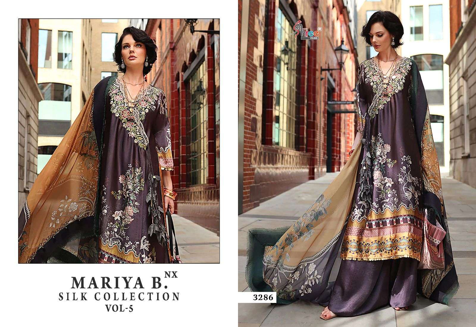 SHREE FABS MARIA B SILK COLLECTION VOL 5 NX