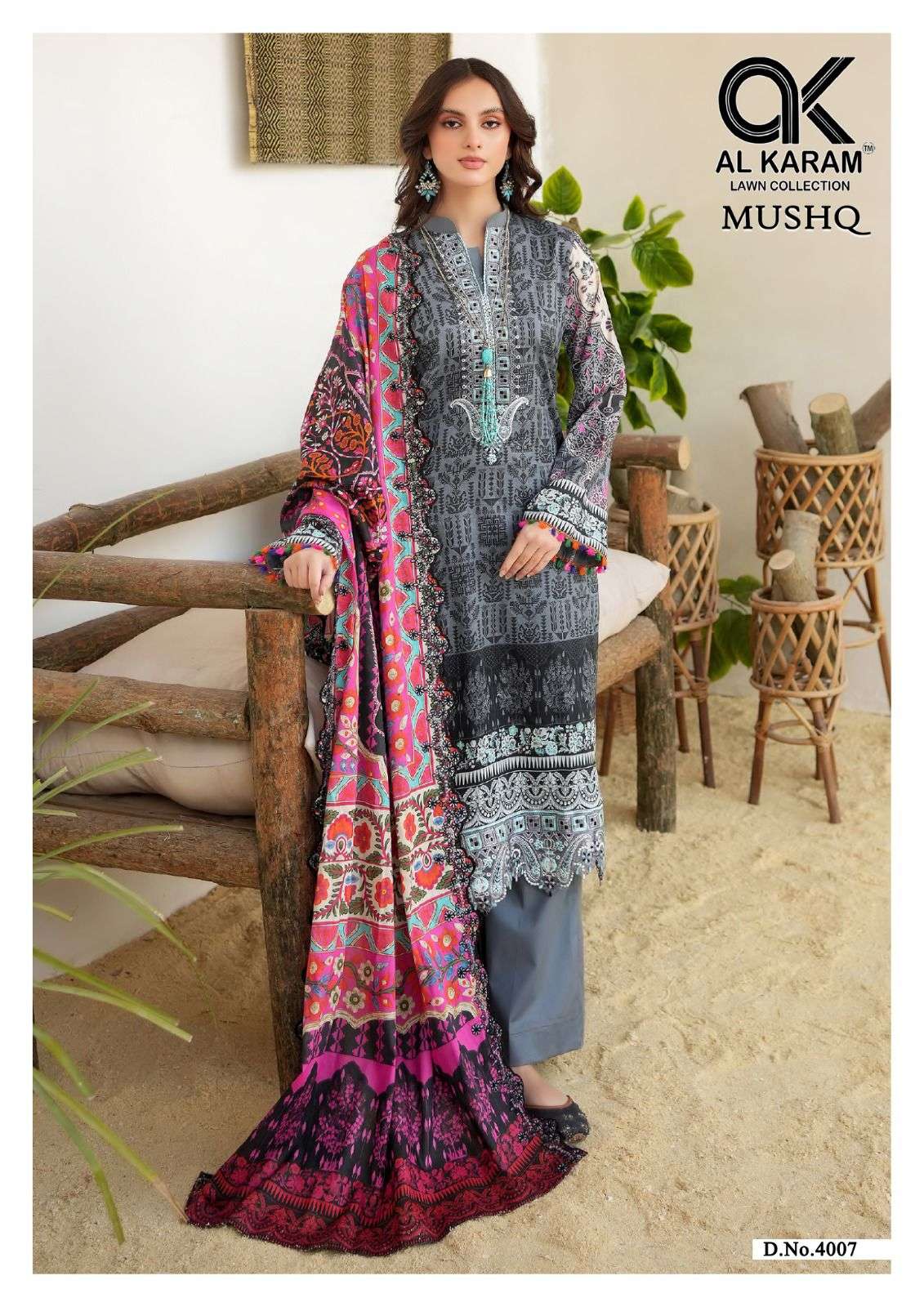 AL KARAM MUSHQ COTTON DUPATTA VOL 4 