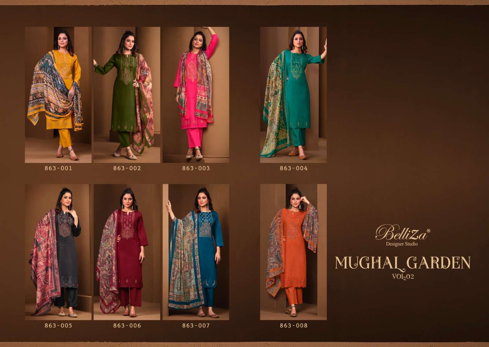 BELLIZA DESIGNER STUDIO MUGHAL GARDEN VOL 2