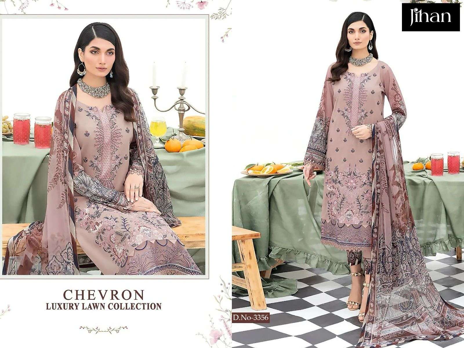  JIHAN CHEVRON LUXURY LAWN COLLECTION