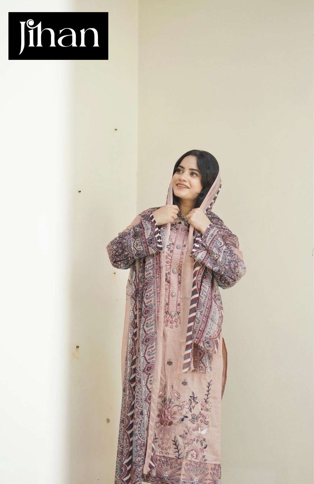  JIHAN CHEVRON LUXURY LAWN COLLECTION