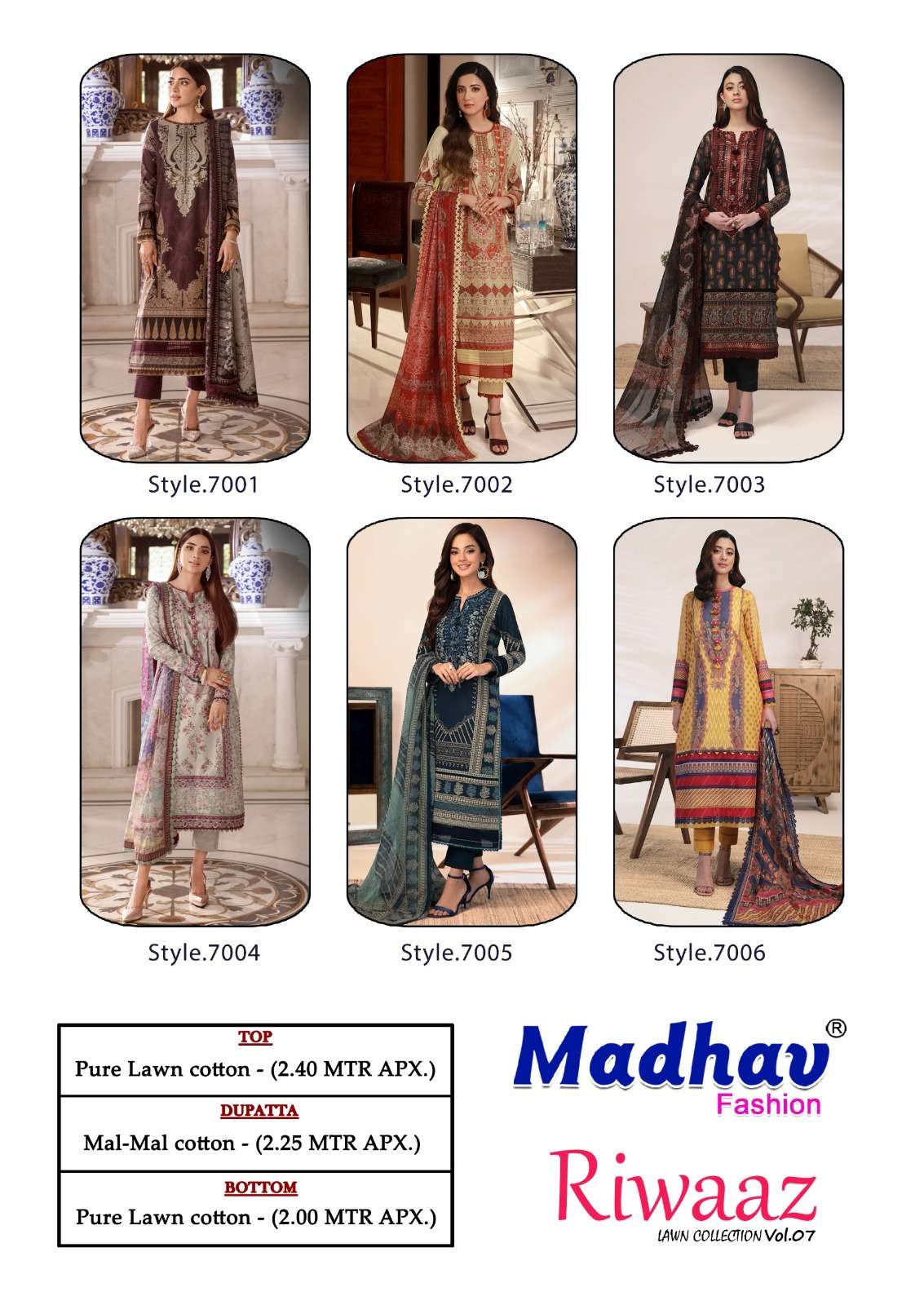 MADHAV FASHION RIWAAZ VOL 7 