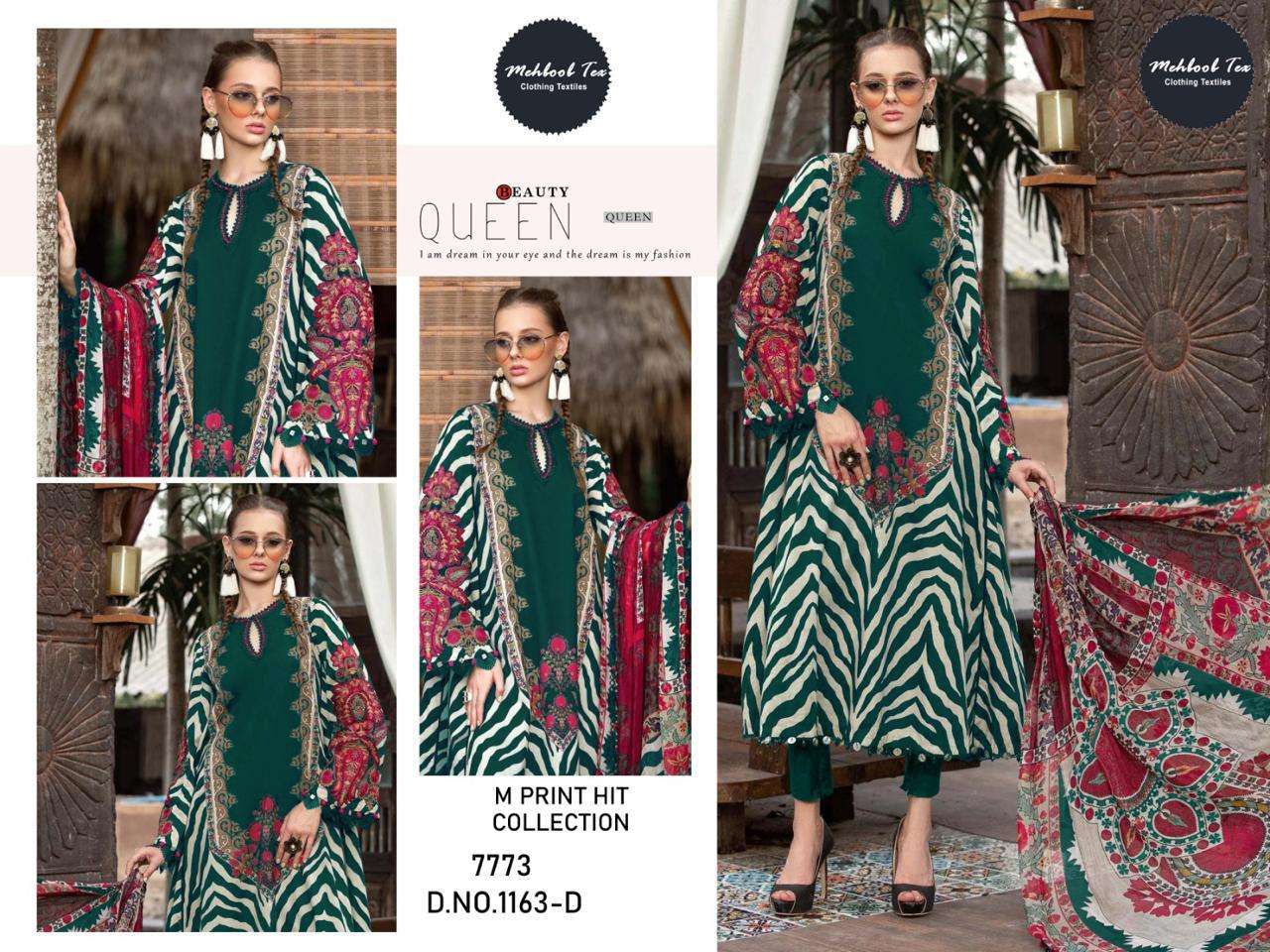 MEHBOOB TEX M PRINT HIT COLLECTION D NO 1163